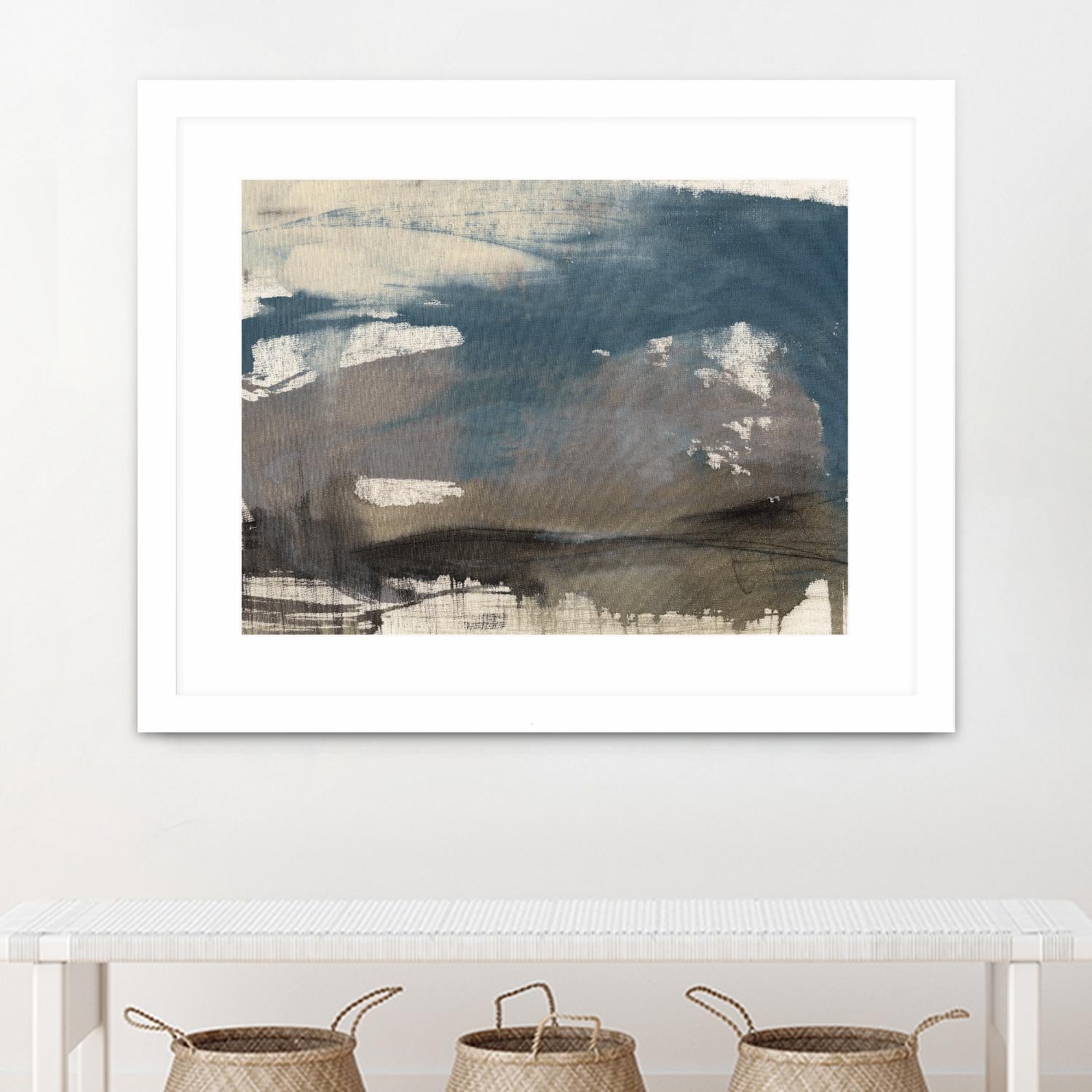 Kinetic Coastline II by Jennifer Goldberger on GIANT ART - beige abstract abstract