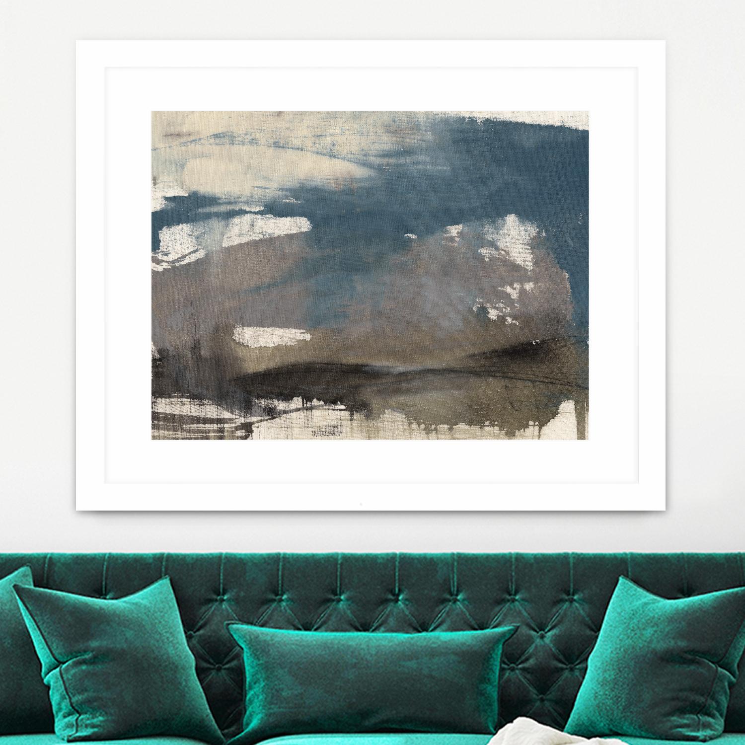 Kinetic Coastline II by Jennifer Goldberger on GIANT ART - beige abstract abstract