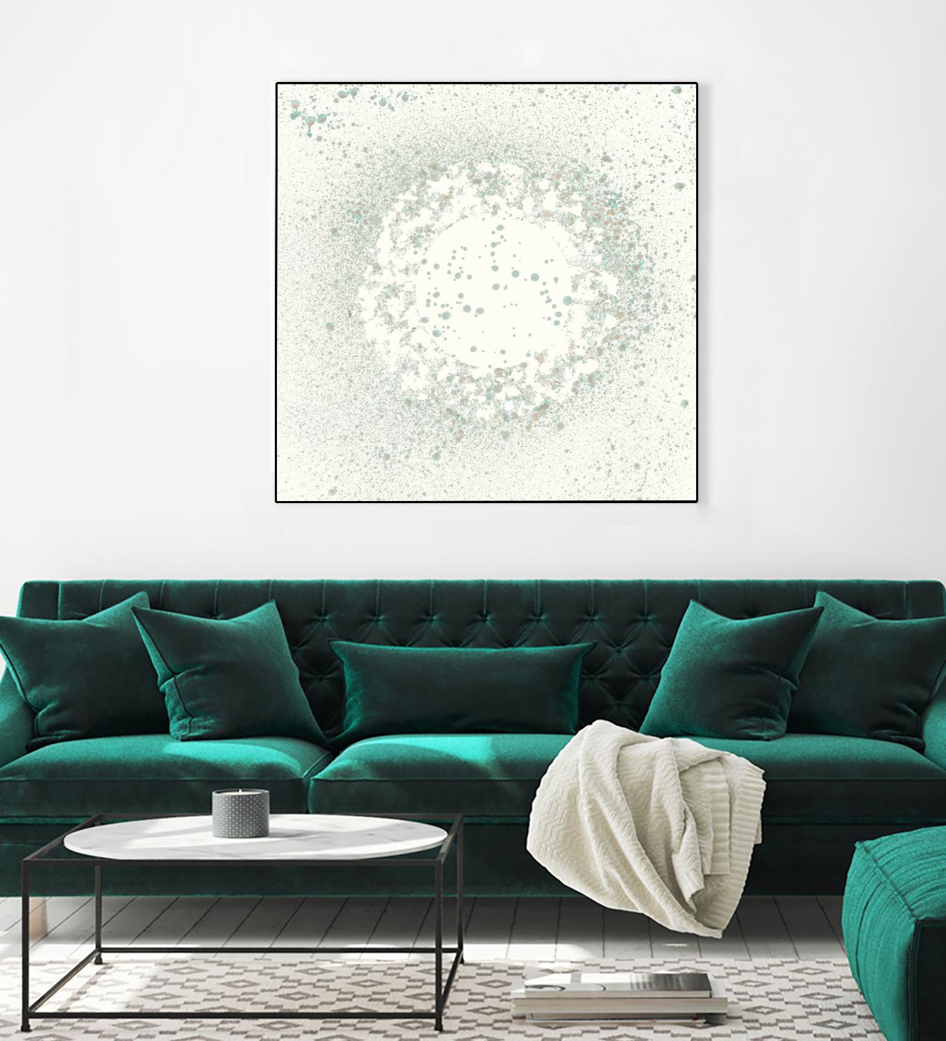 Mica Aperture II by Vanna Lam on GIANT ART - green  abstract abstract