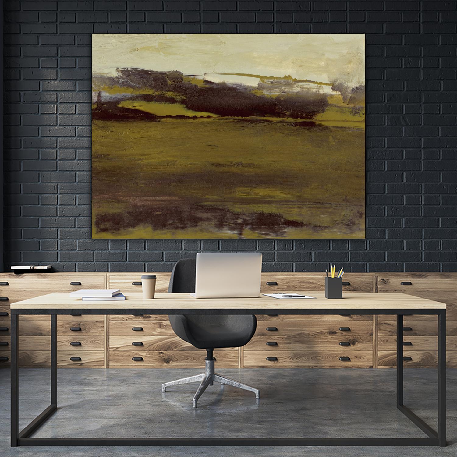 Milieu III by Sharon Gordon on GIANT ART - green abstract abstract