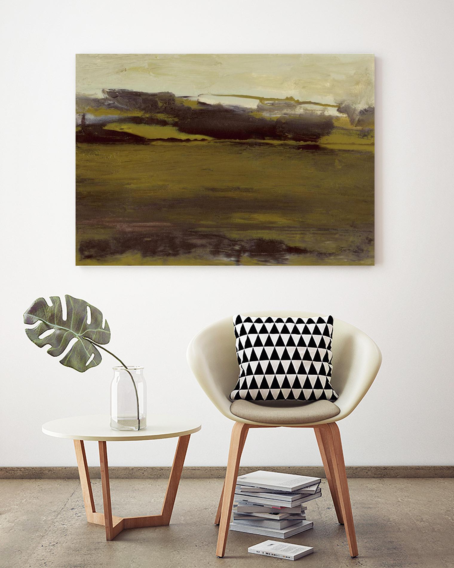 Milieu III by Sharon Gordon on GIANT ART - green abstract abstract