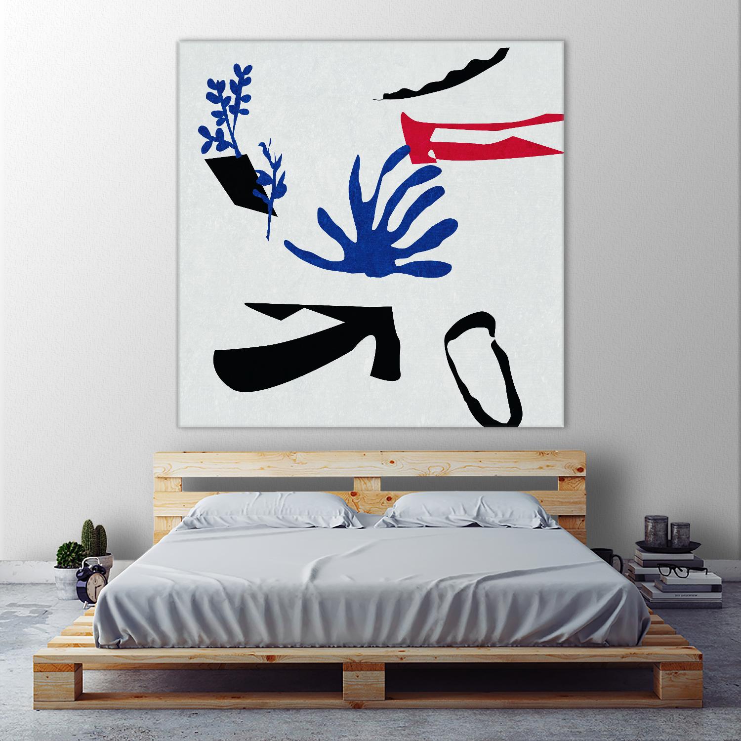 Poker I by Melissa Wang on GIANT ART - red abstract abstract