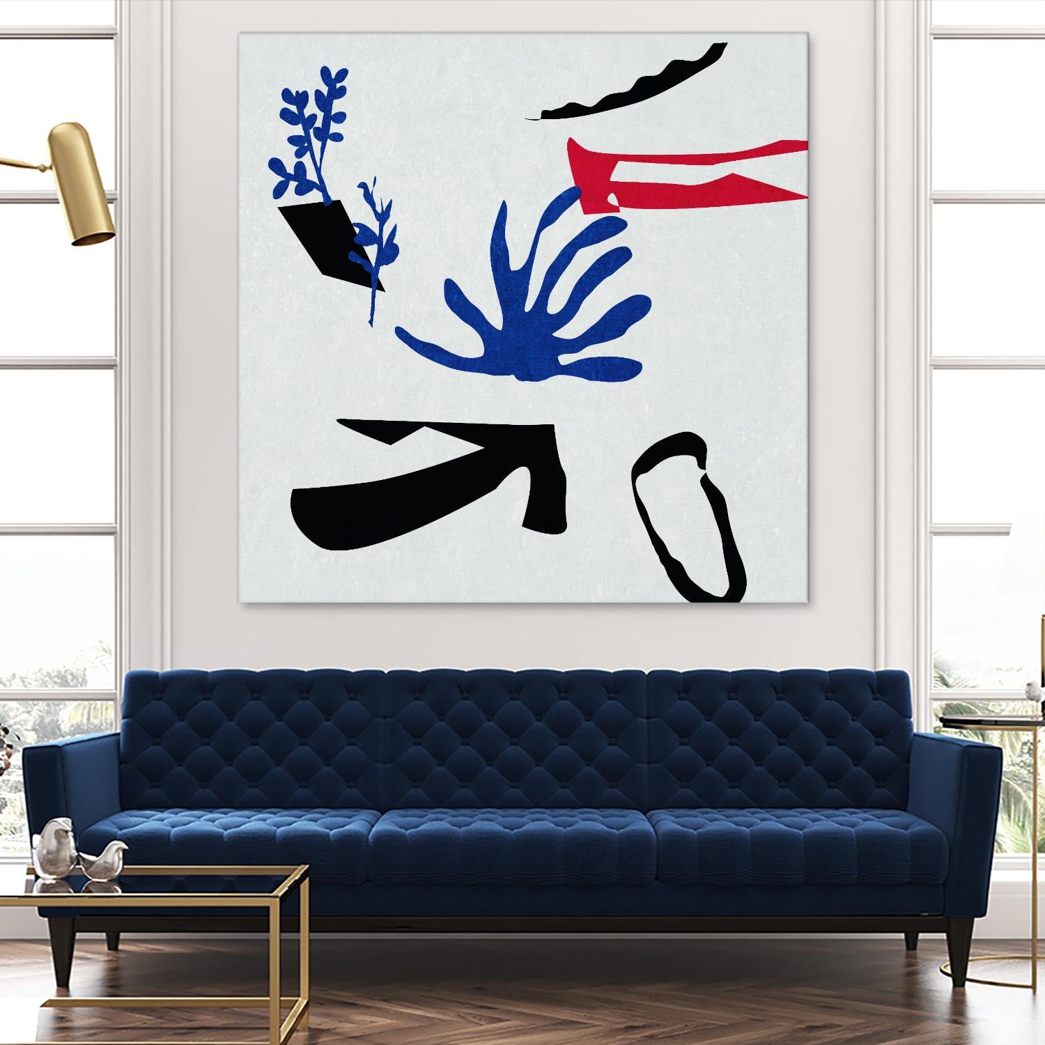 Poker I by Melissa Wang on GIANT ART - red abstract abstract