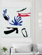 Poker I by Melissa Wang on GIANT ART - red abstract abstract