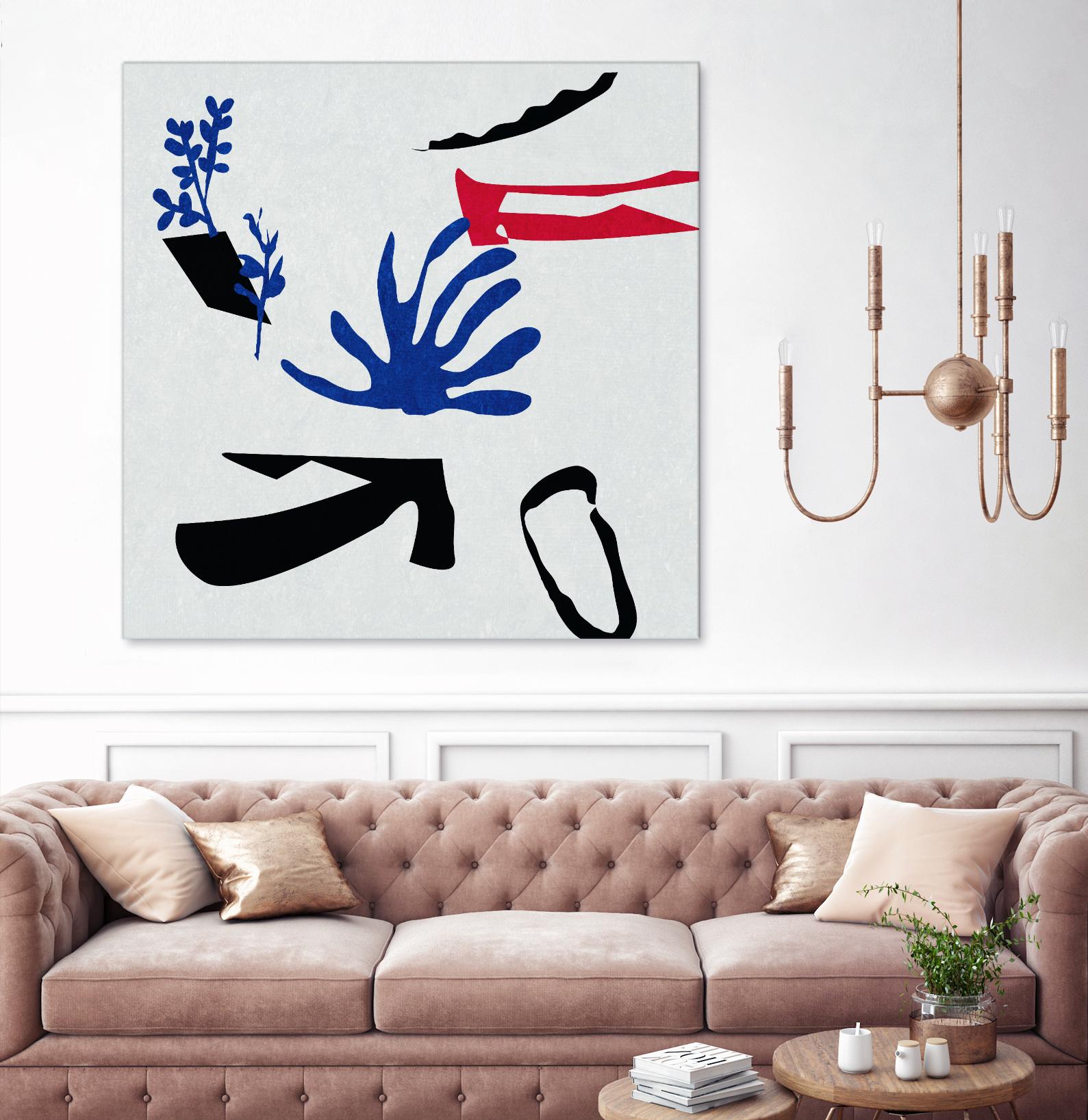 Poker I by Melissa Wang on GIANT ART - red abstract abstract