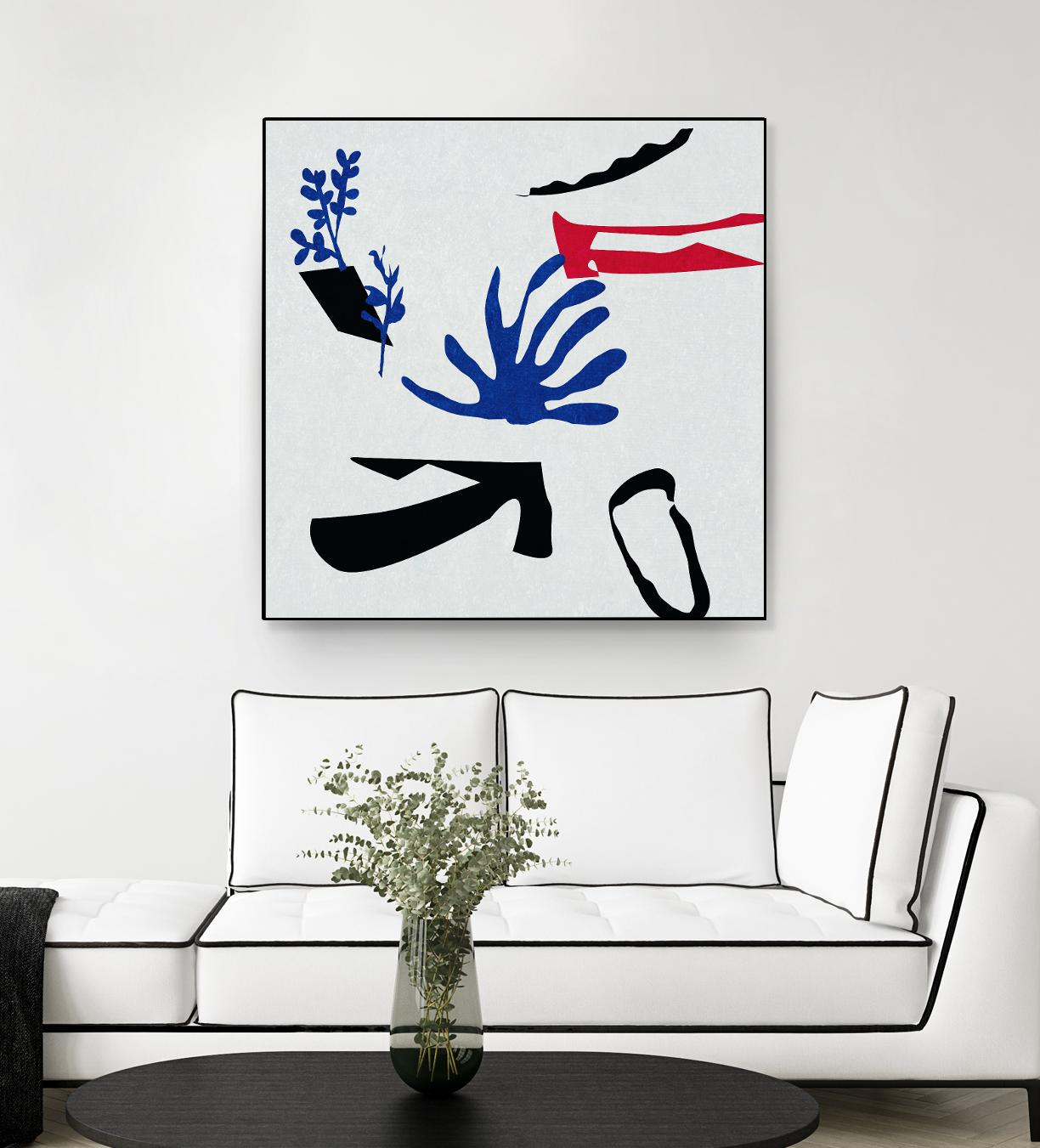 Poker I by Melissa Wang on GIANT ART - red abstract abstract