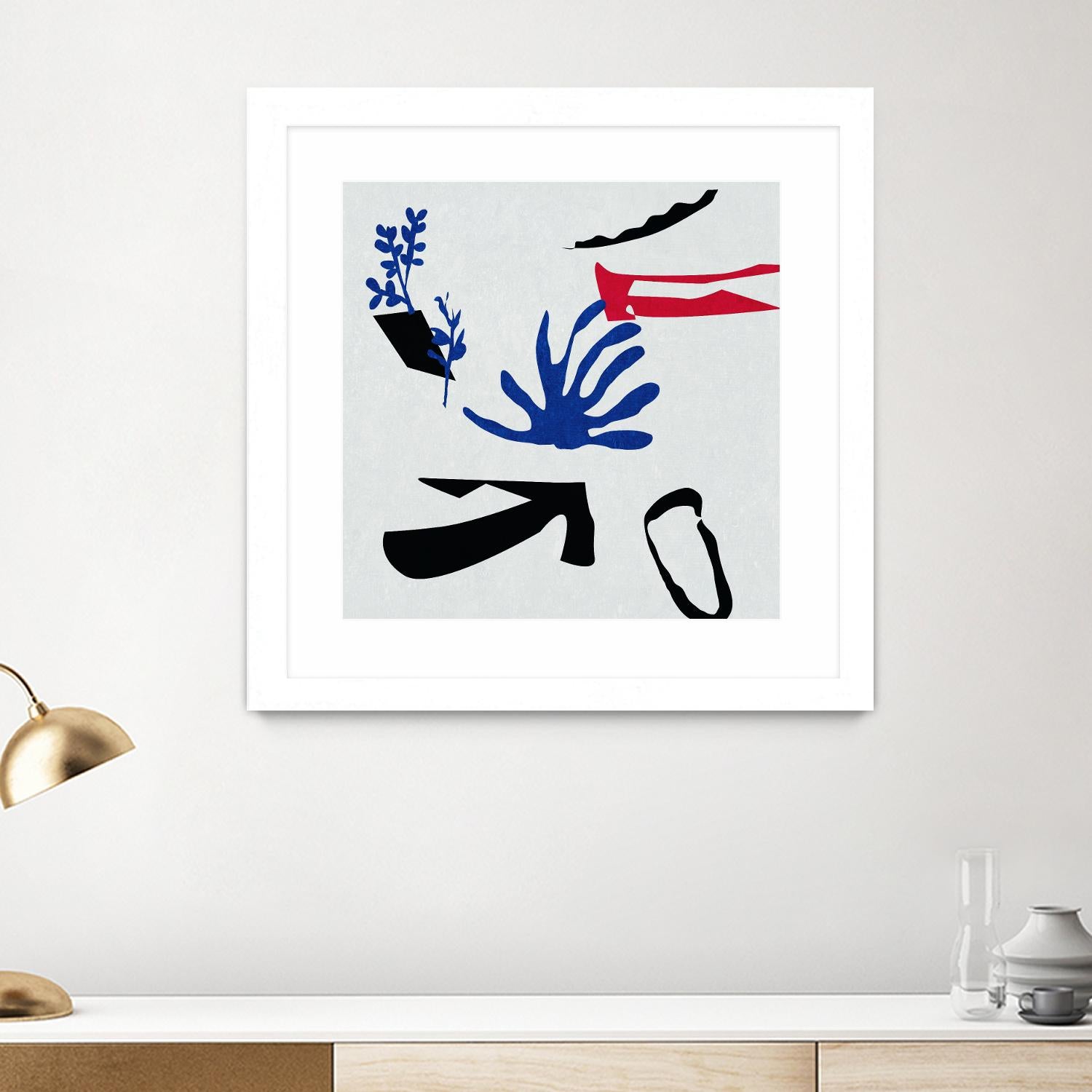 Poker I by Melissa Wang on GIANT ART - red abstract abstract