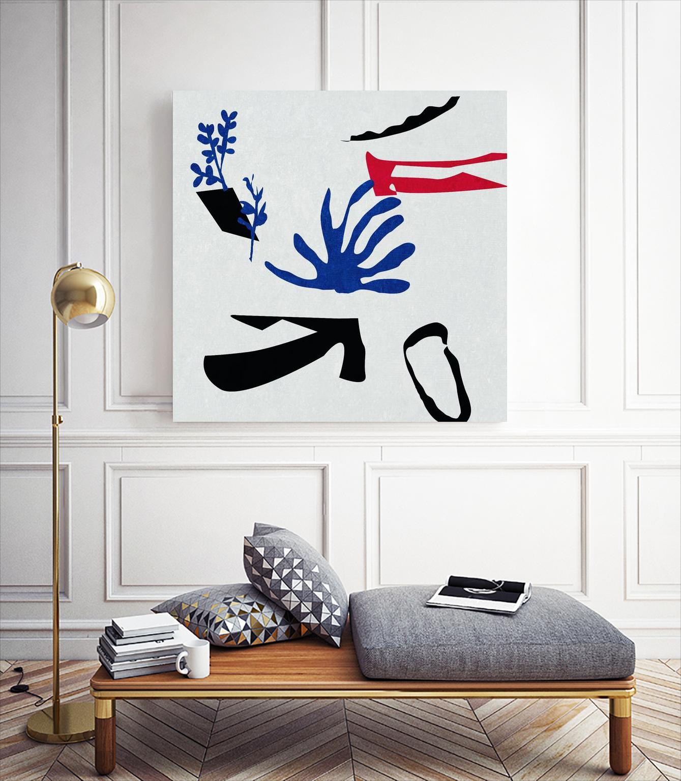 Poker I by Melissa Wang on GIANT ART - red abstract abstract