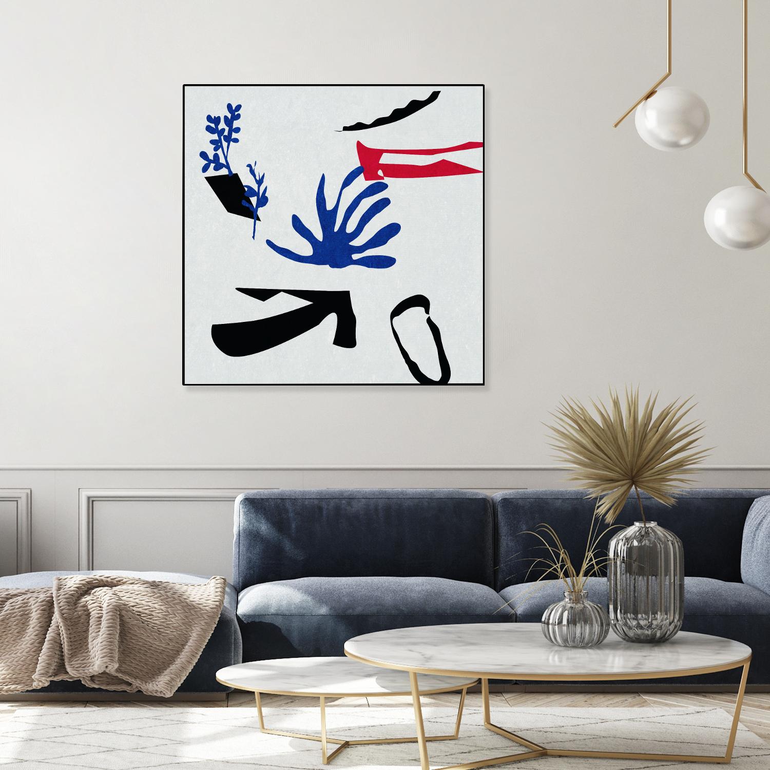 Poker I by Melissa Wang on GIANT ART - red abstract abstract