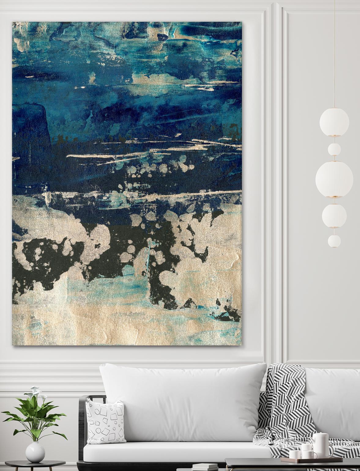 Silver Surf I by Ethan Harper on GIANT ART - gold abstract abstract