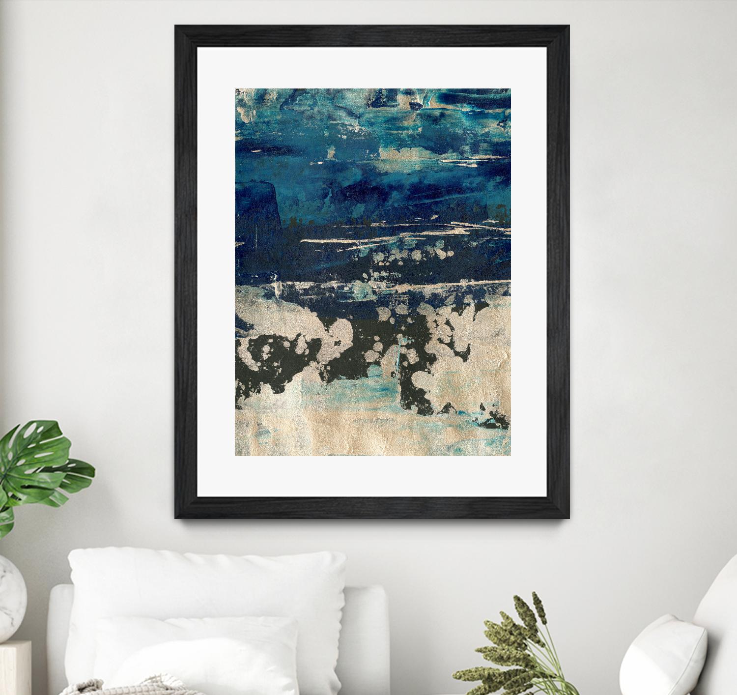 Silver Surf I by Ethan Harper on GIANT ART - gold abstract abstract