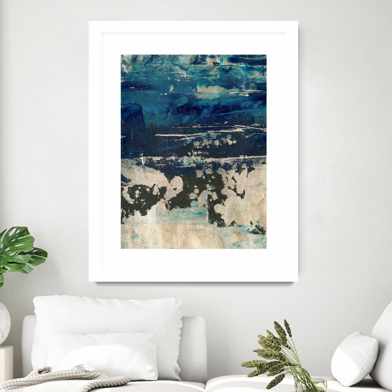 Silver Surf I by Ethan Harper on GIANT ART - gold abstract abstract