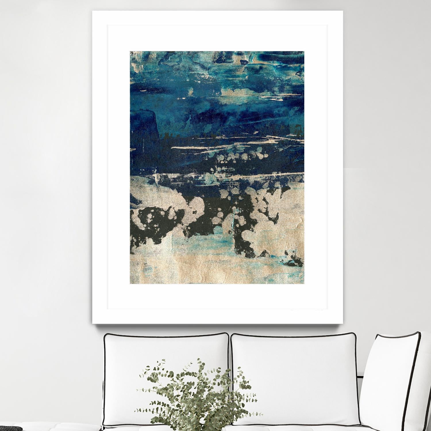 Silver Surf I by Ethan Harper on GIANT ART - gold abstract abstract