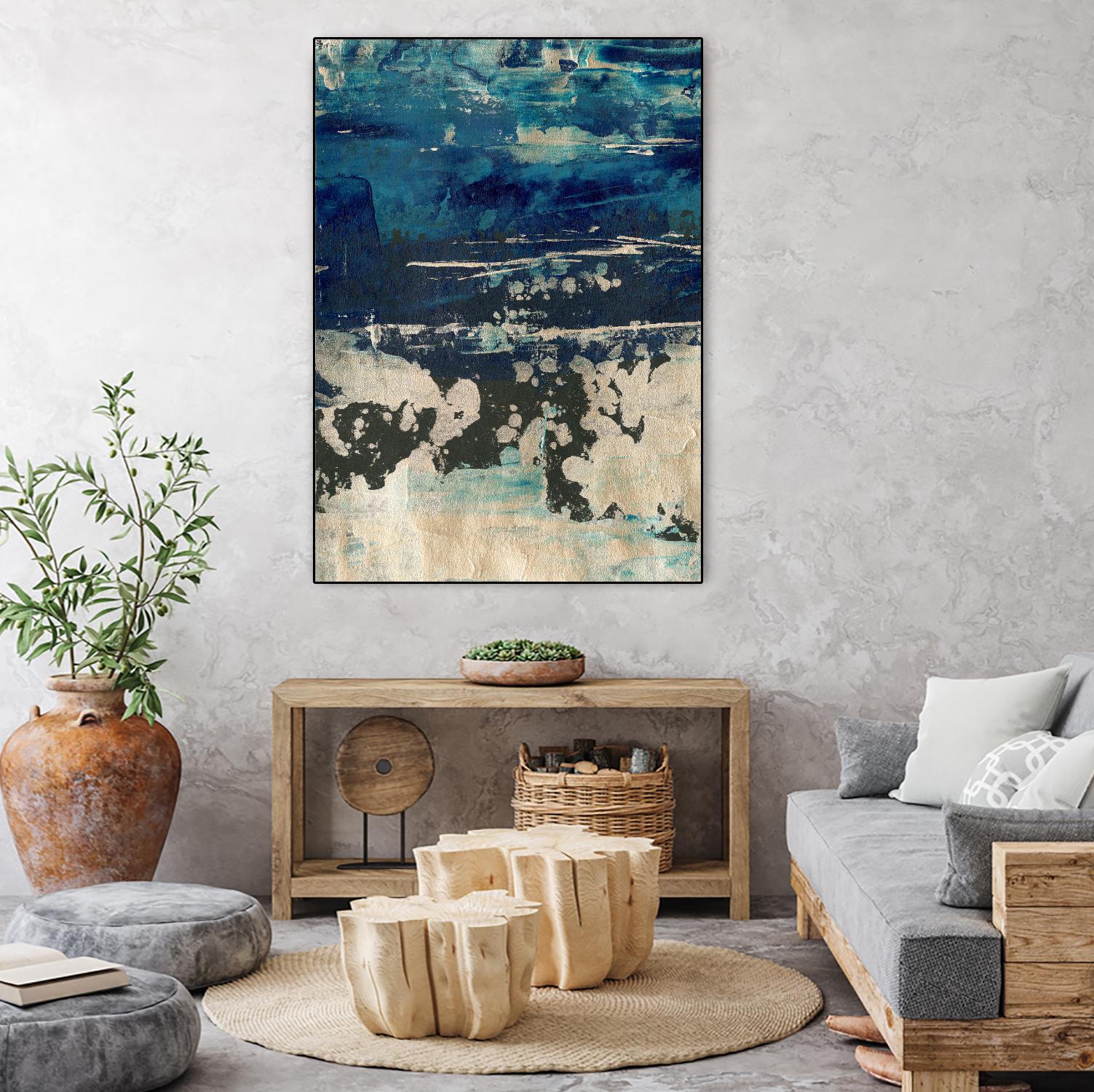 Silver Surf I by Ethan Harper on GIANT ART - gold abstract abstract