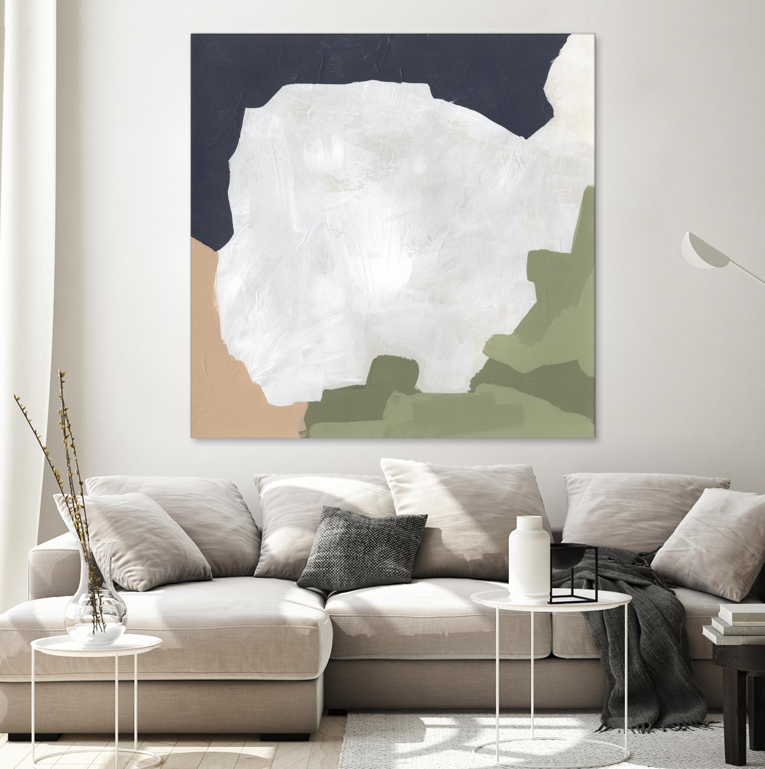 Tectonic Boundaries I by June Vess on GIANT ART - green abstract abstract