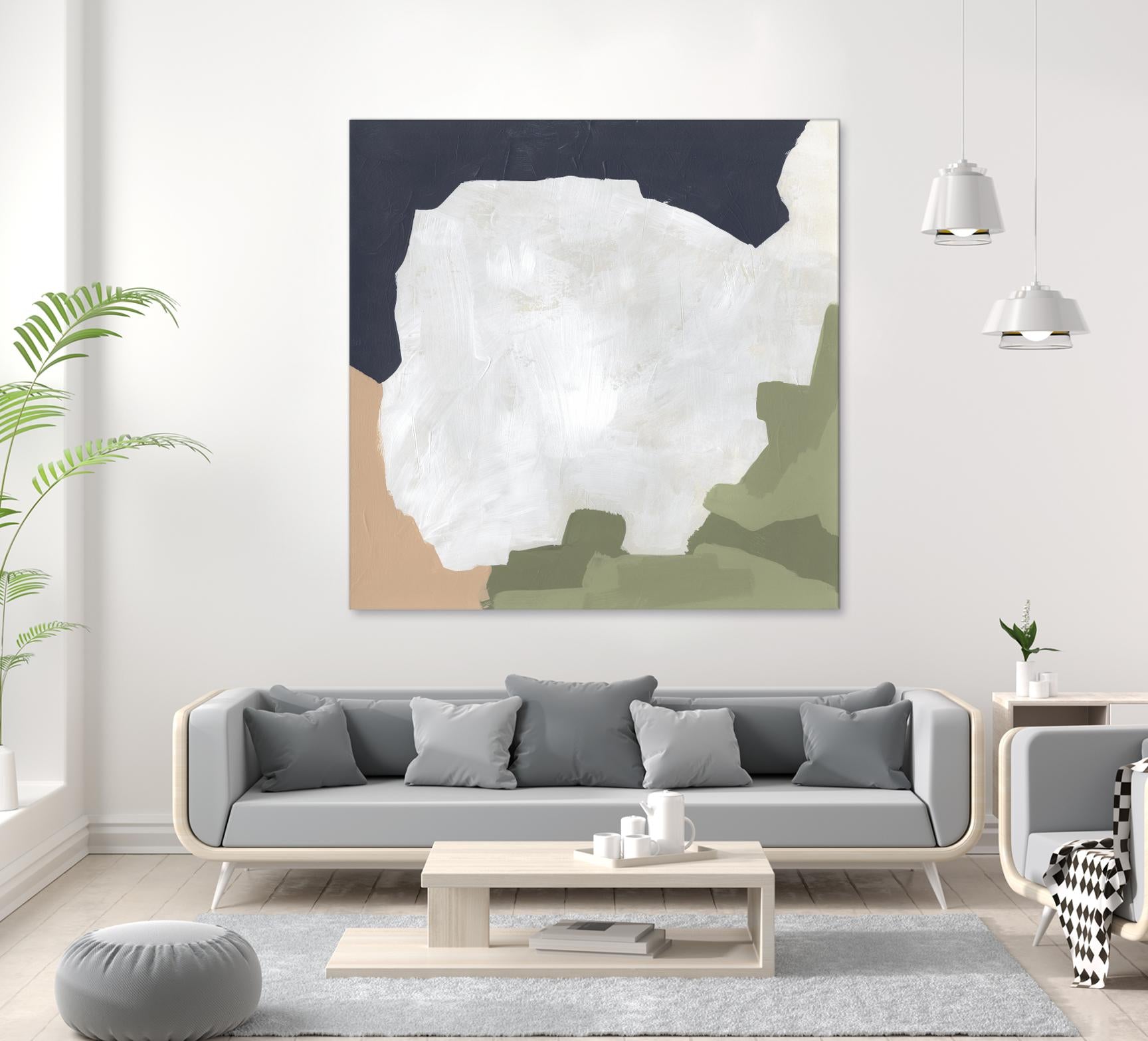 Tectonic Boundaries I by June Vess on GIANT ART - green abstract abstract