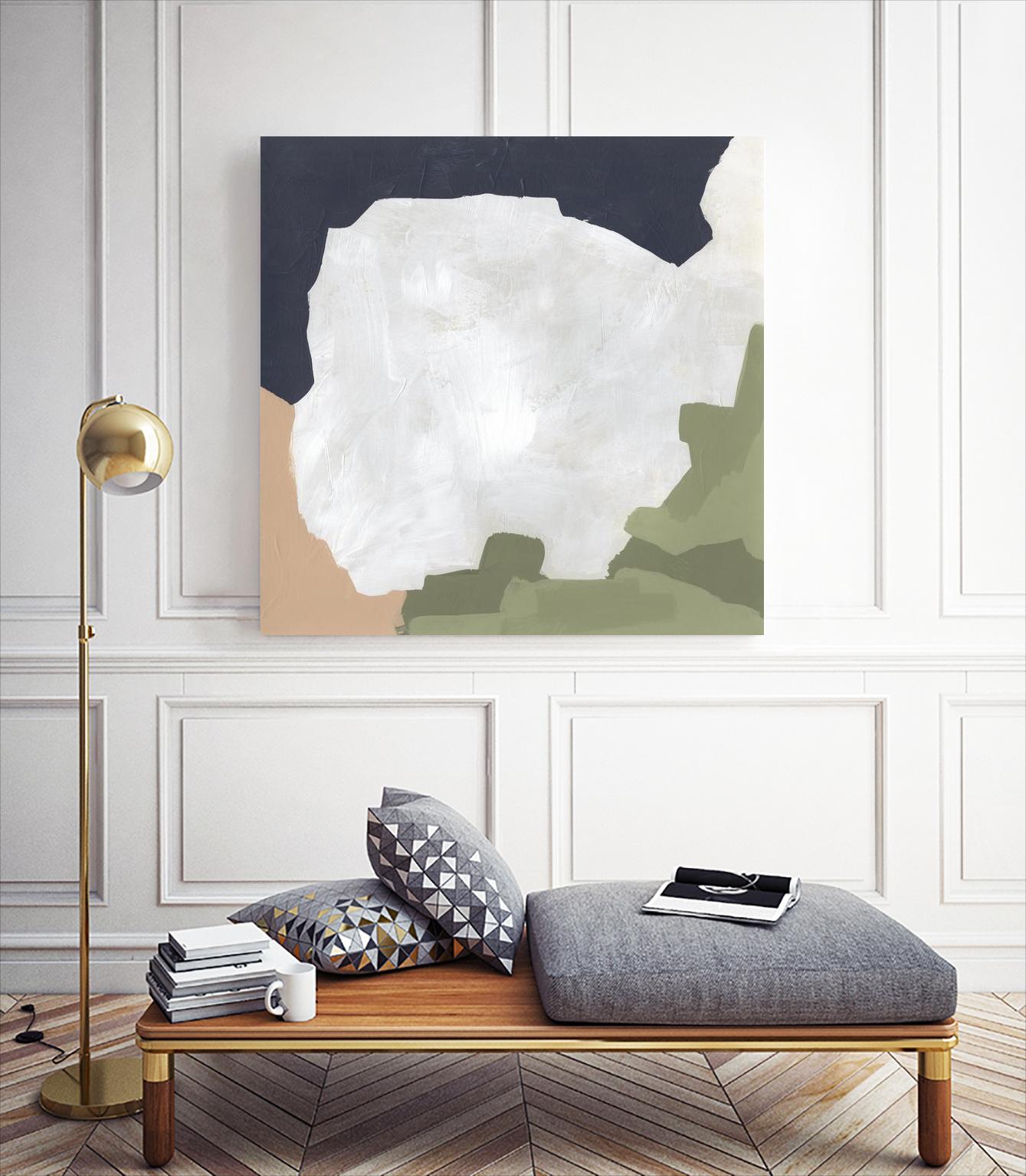 Tectonic Boundaries I by June Vess on GIANT ART - green abstract abstract