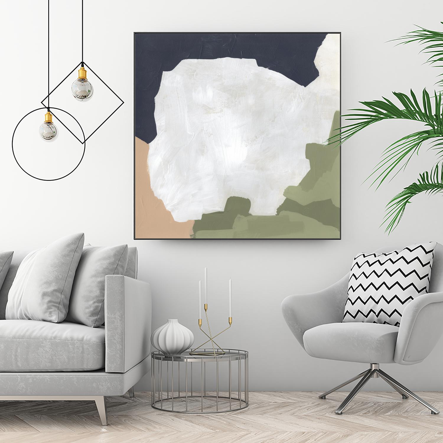 Tectonic Boundaries I by June Vess on GIANT ART - green abstract abstract