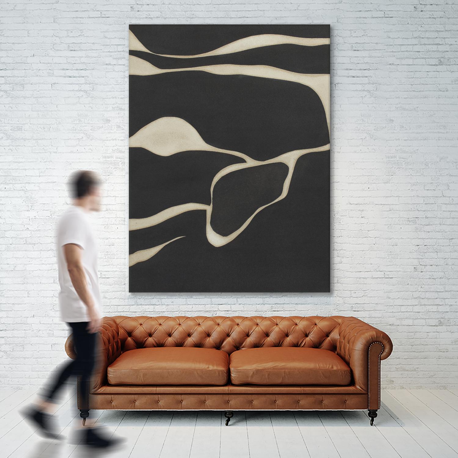 Tides in Sepia III by Rob Delamater on GIANT ART - black abstract abstract