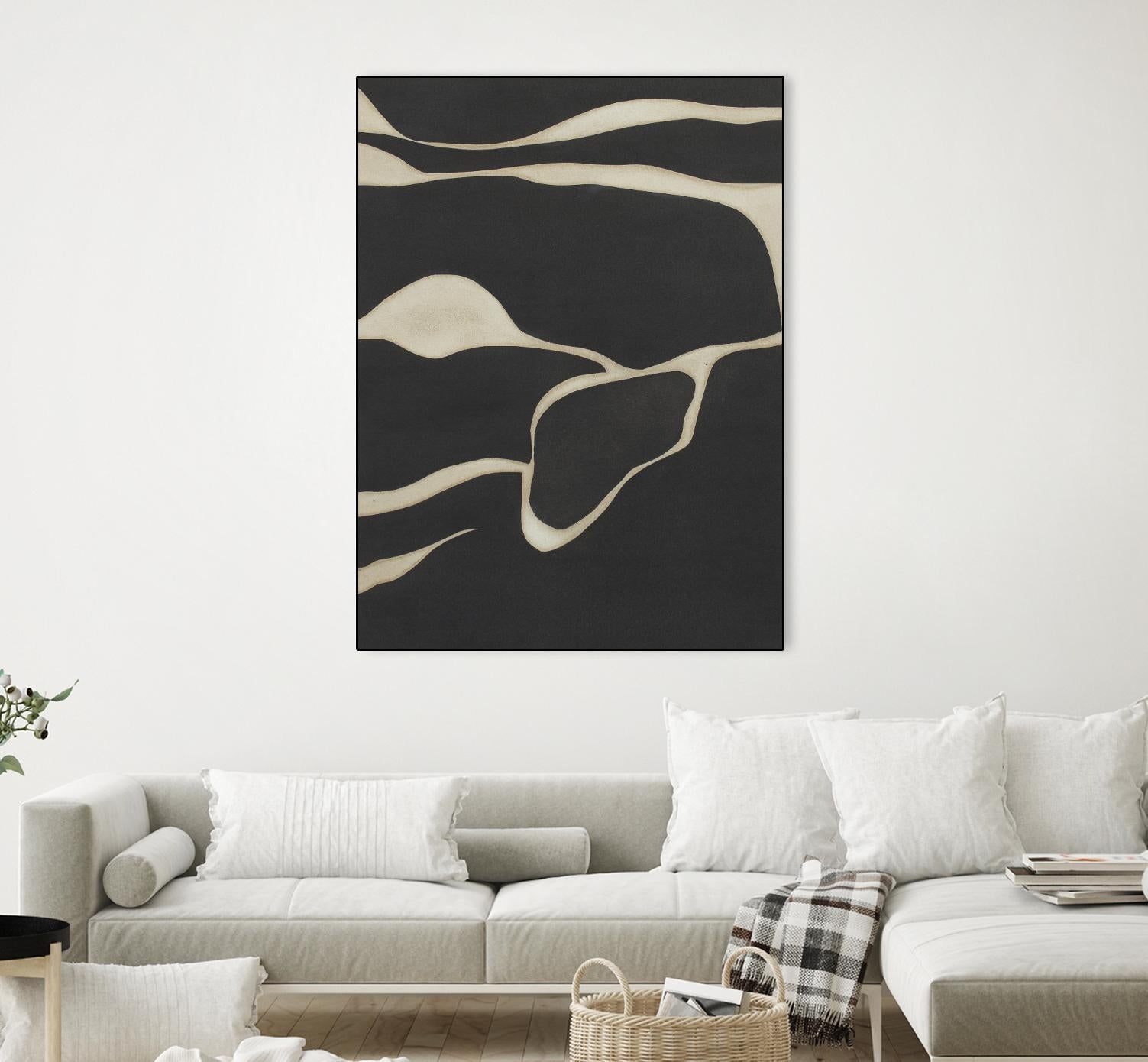 Tides in Sepia III by Rob Delamater on GIANT ART - black abstract abstract