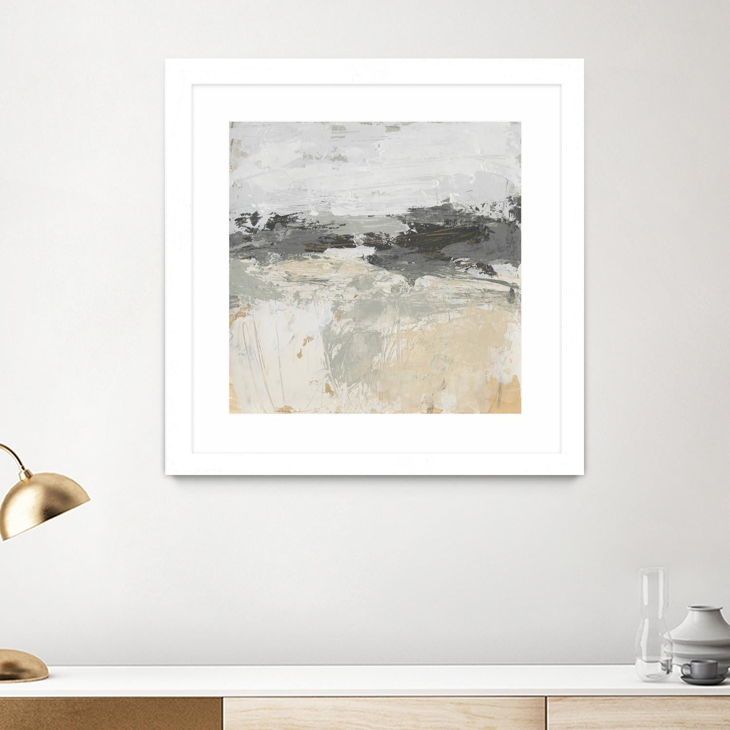 Wheatfield II by June Vess on GIANT ART - beige abstract abstract