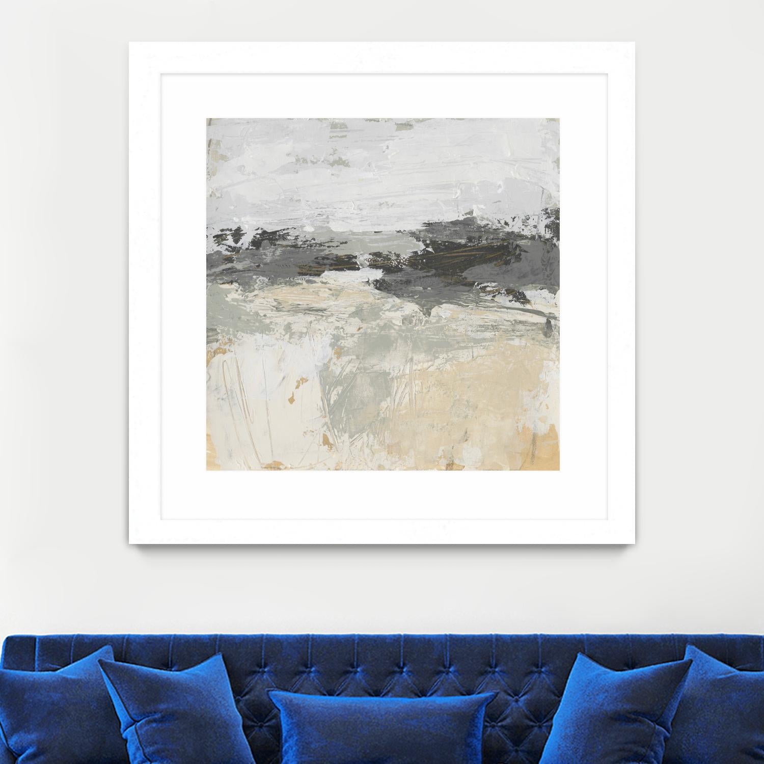 Wheatfield II by June Vess on GIANT ART - beige abstract abstract