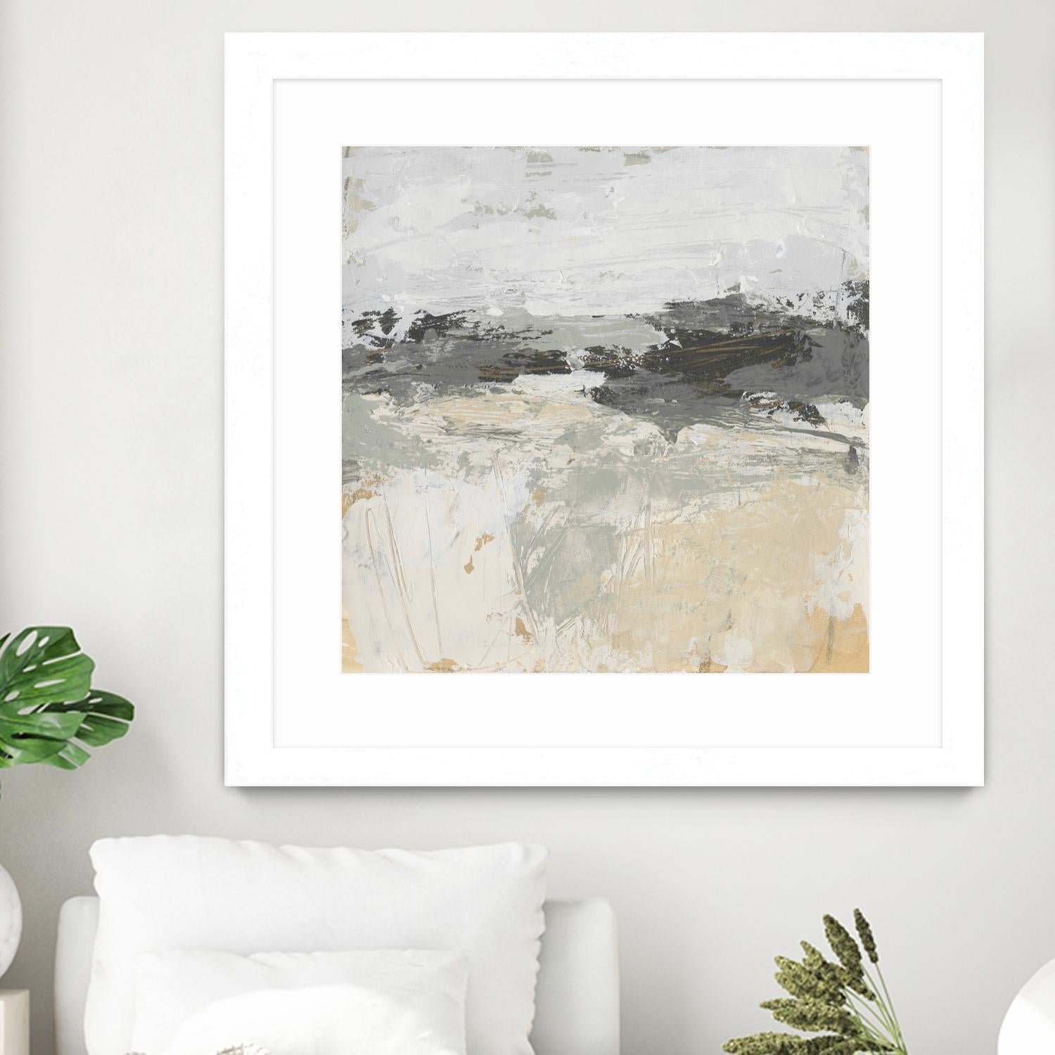 Wheatfield II by June Vess on GIANT ART - beige abstract abstract