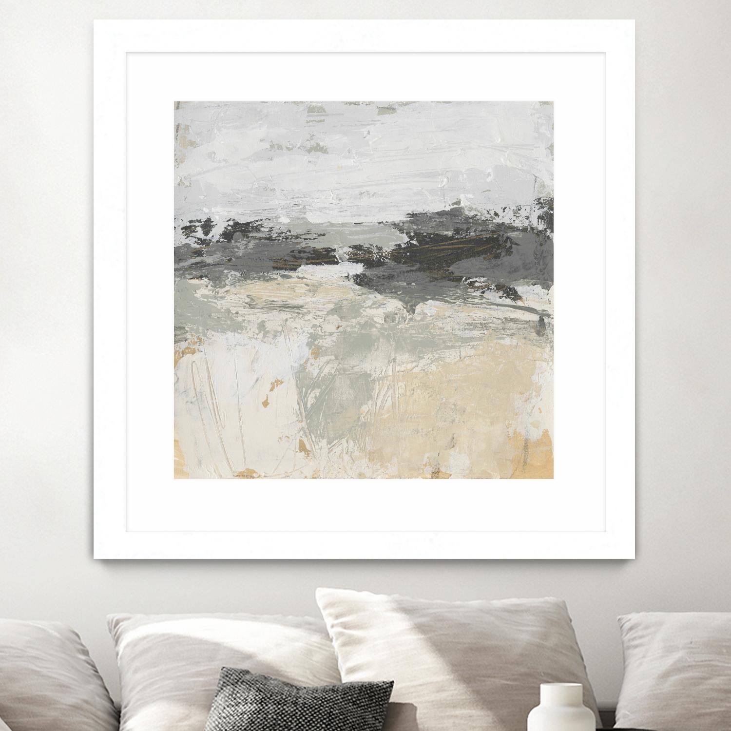 Wheatfield II by June Vess on GIANT ART - beige abstract abstract