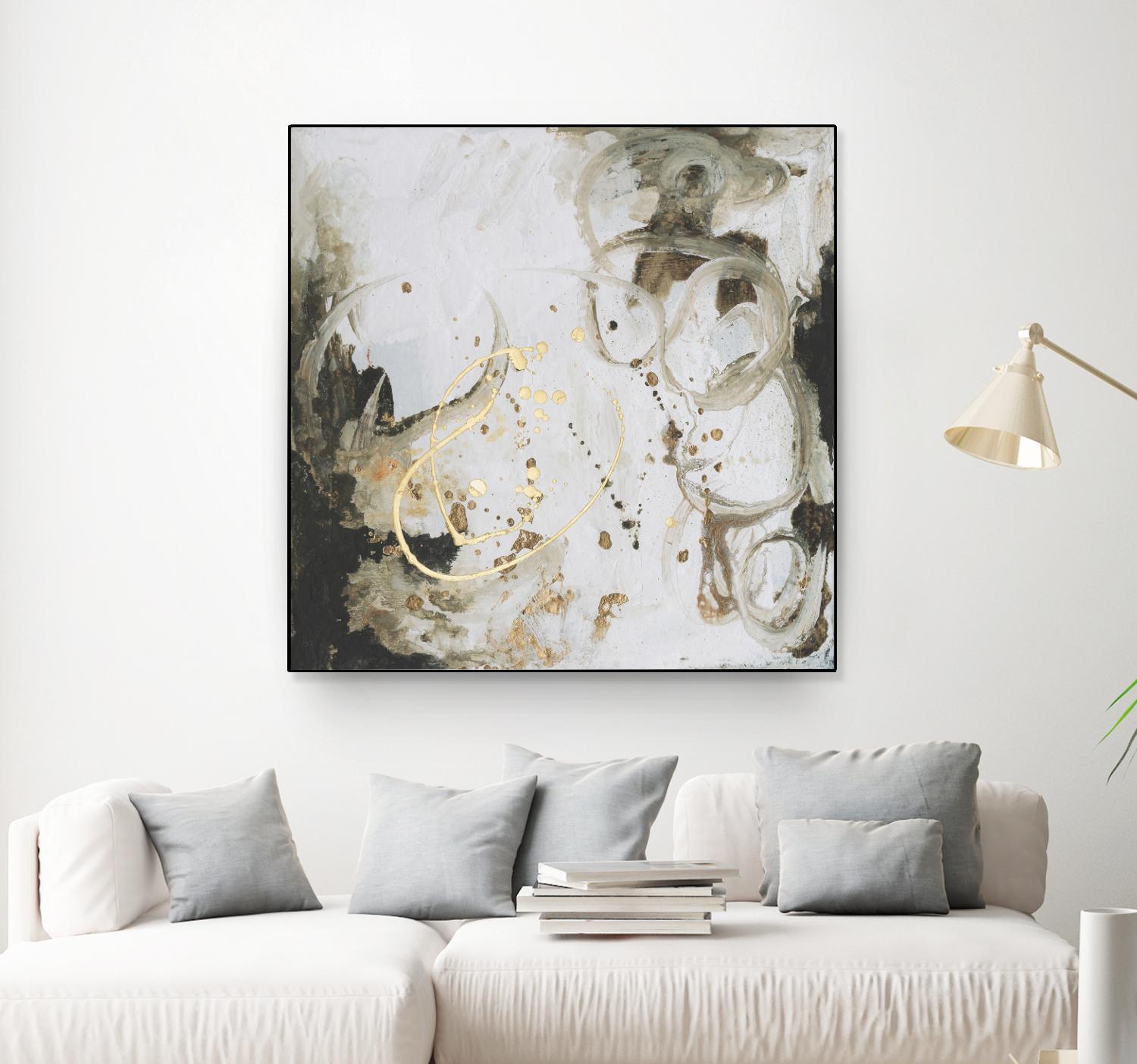 Friendship I by Joyce Combs on GIANT ART - gold abstract abstract