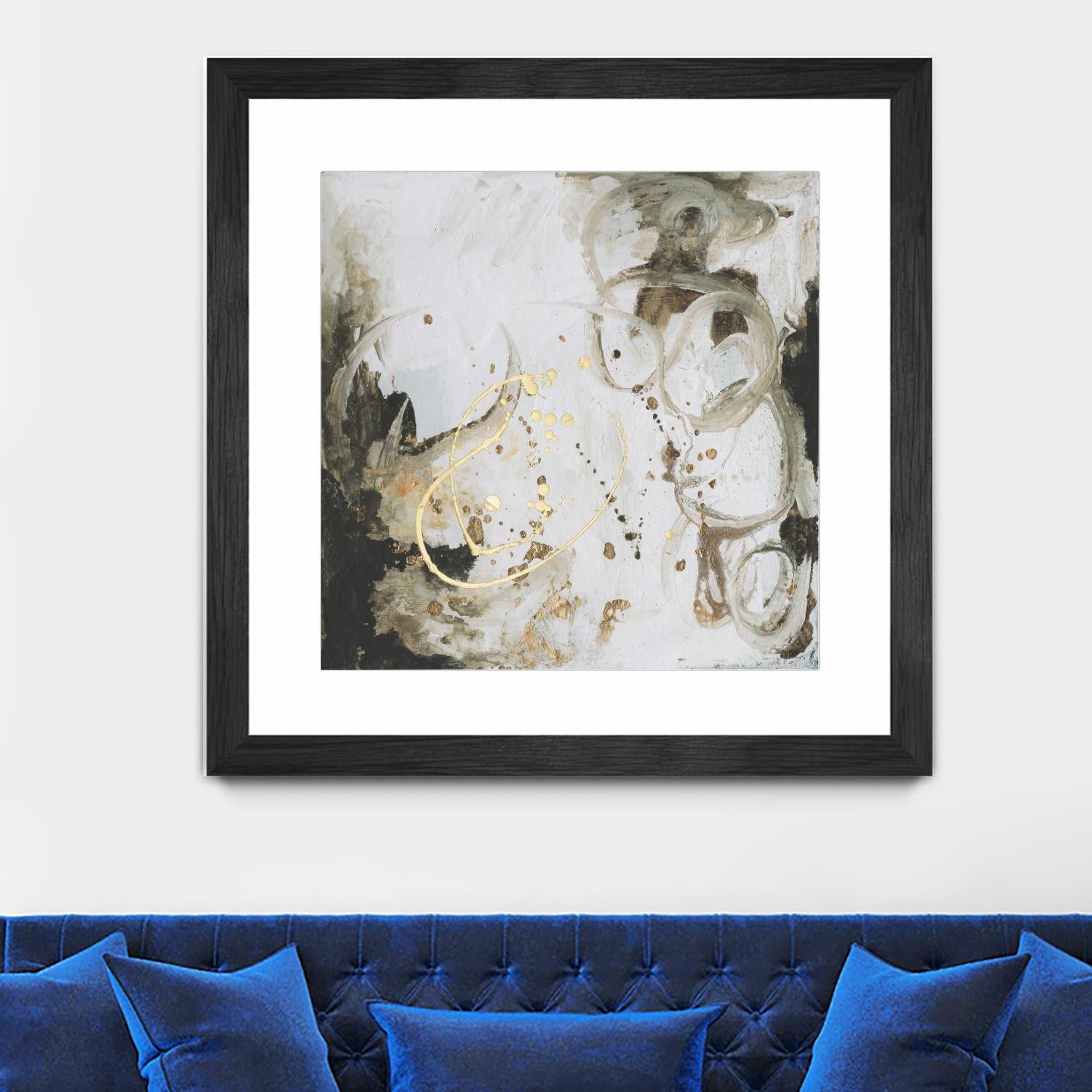 Friendship I by Joyce Combs on GIANT ART - gold abstract abstract