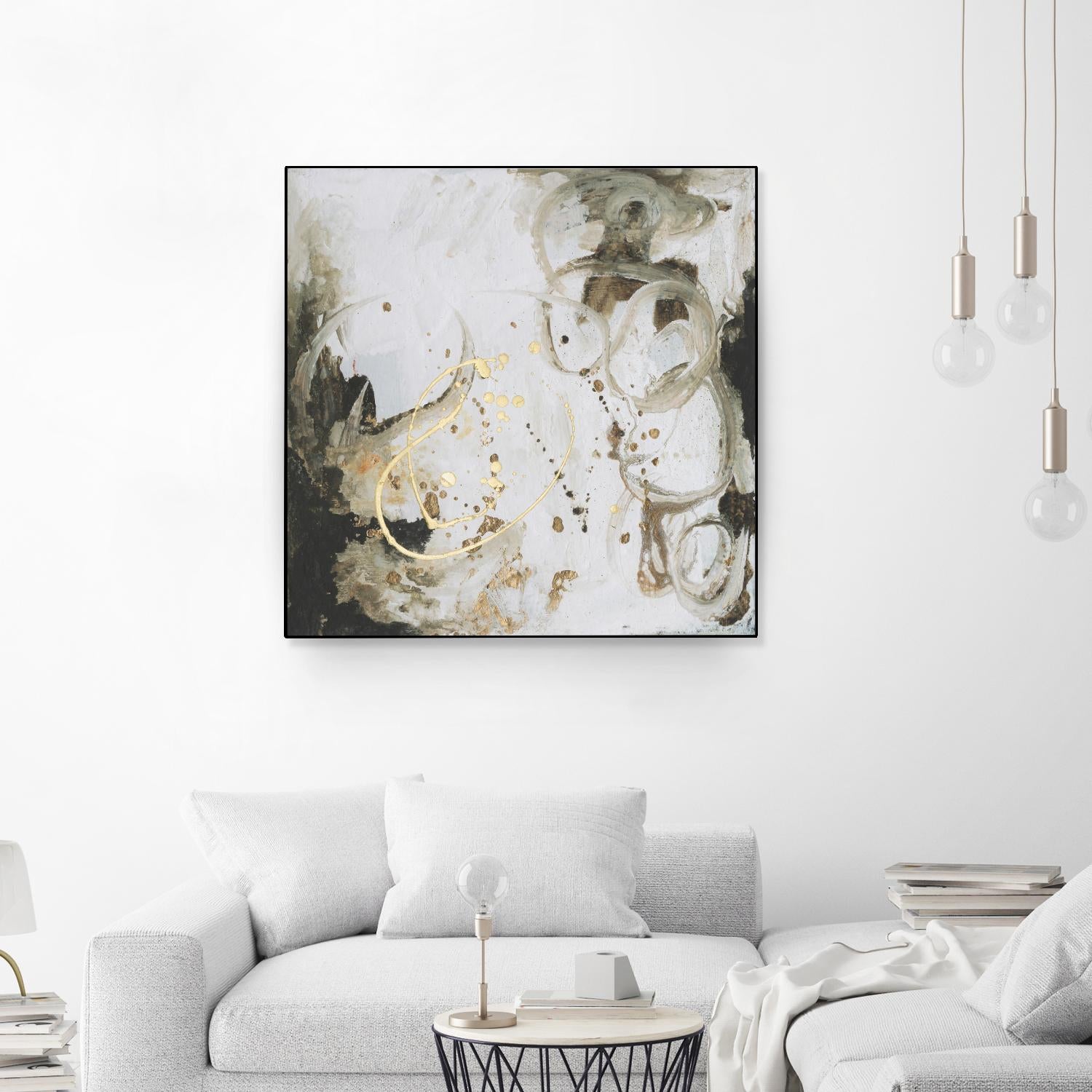 Friendship I by Joyce Combs on GIANT ART - gold abstract abstract