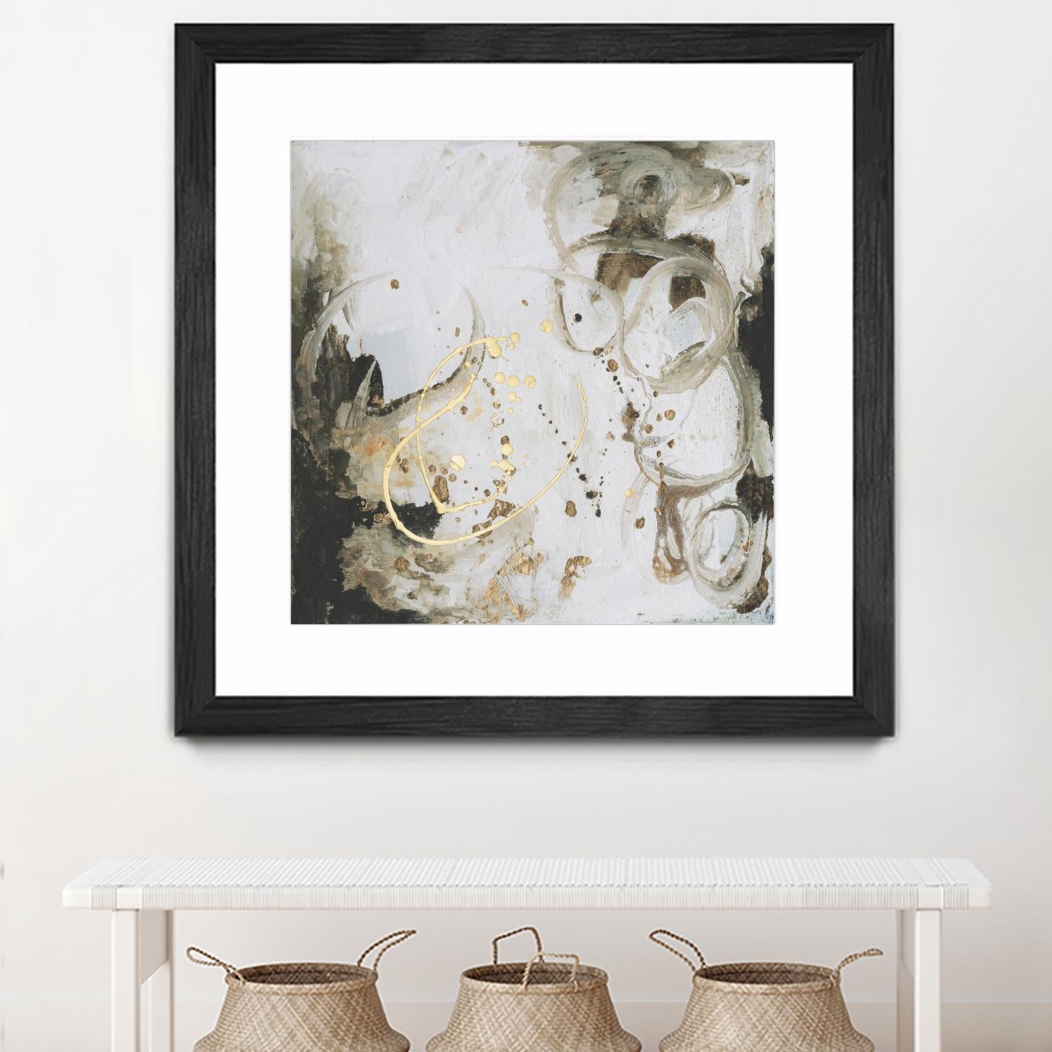 Friendship I by Joyce Combs on GIANT ART - gold abstract abstract