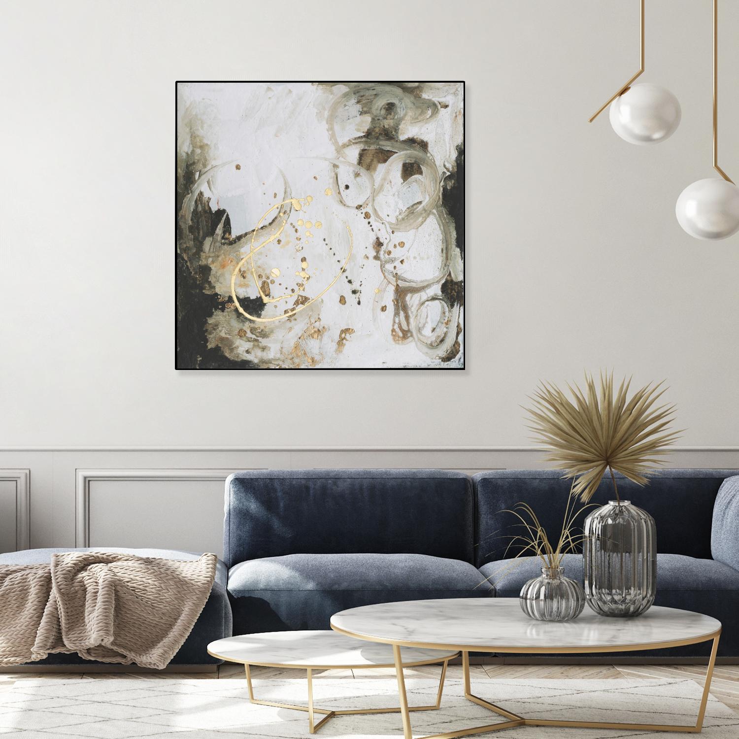 Friendship I by Joyce Combs on GIANT ART - gold abstract abstract