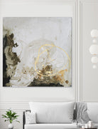 Friendship II by Joyce Combs on GIANT ART - gold abstract abstract