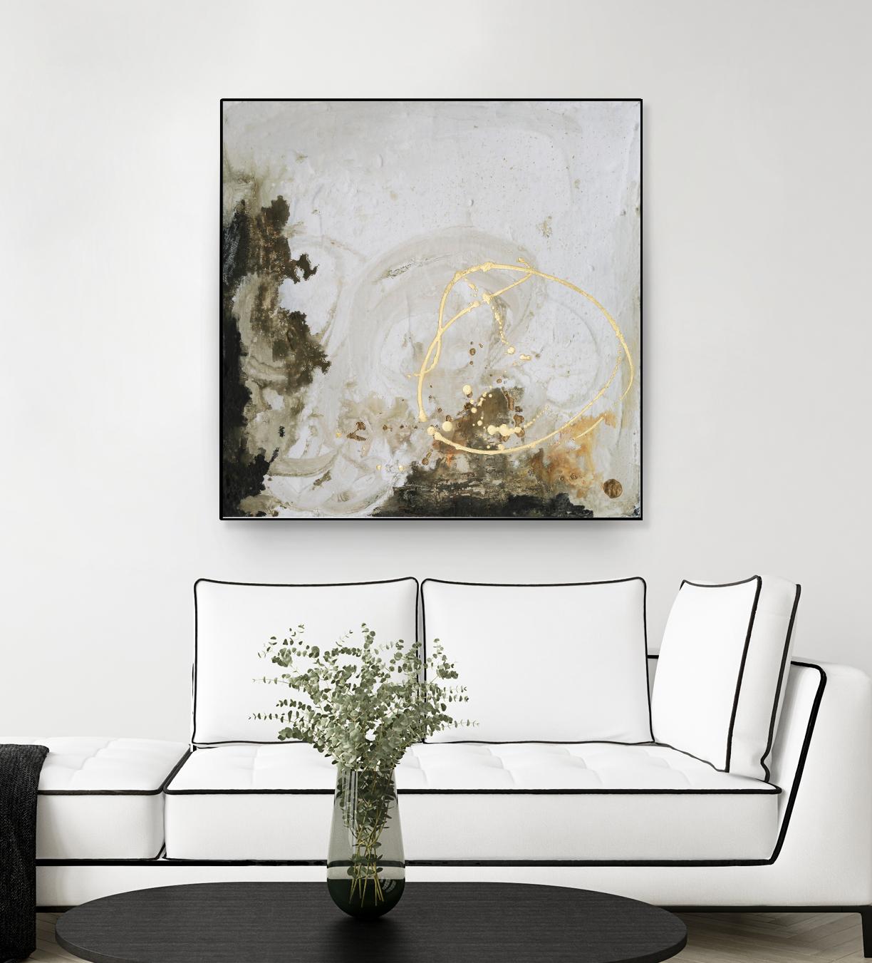 Friendship II by Joyce Combs on GIANT ART - gold abstract abstract