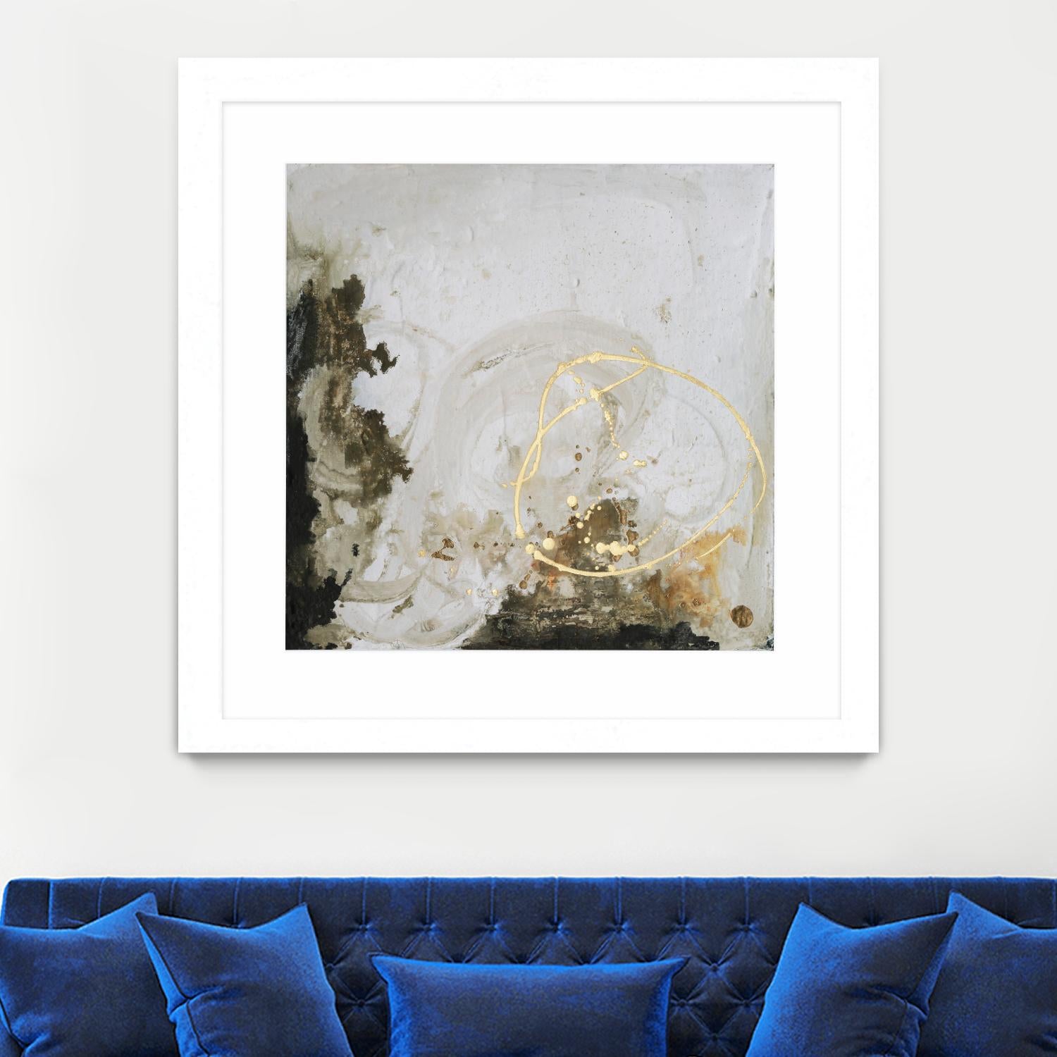 Friendship II by Joyce Combs on GIANT ART - gold abstract abstract