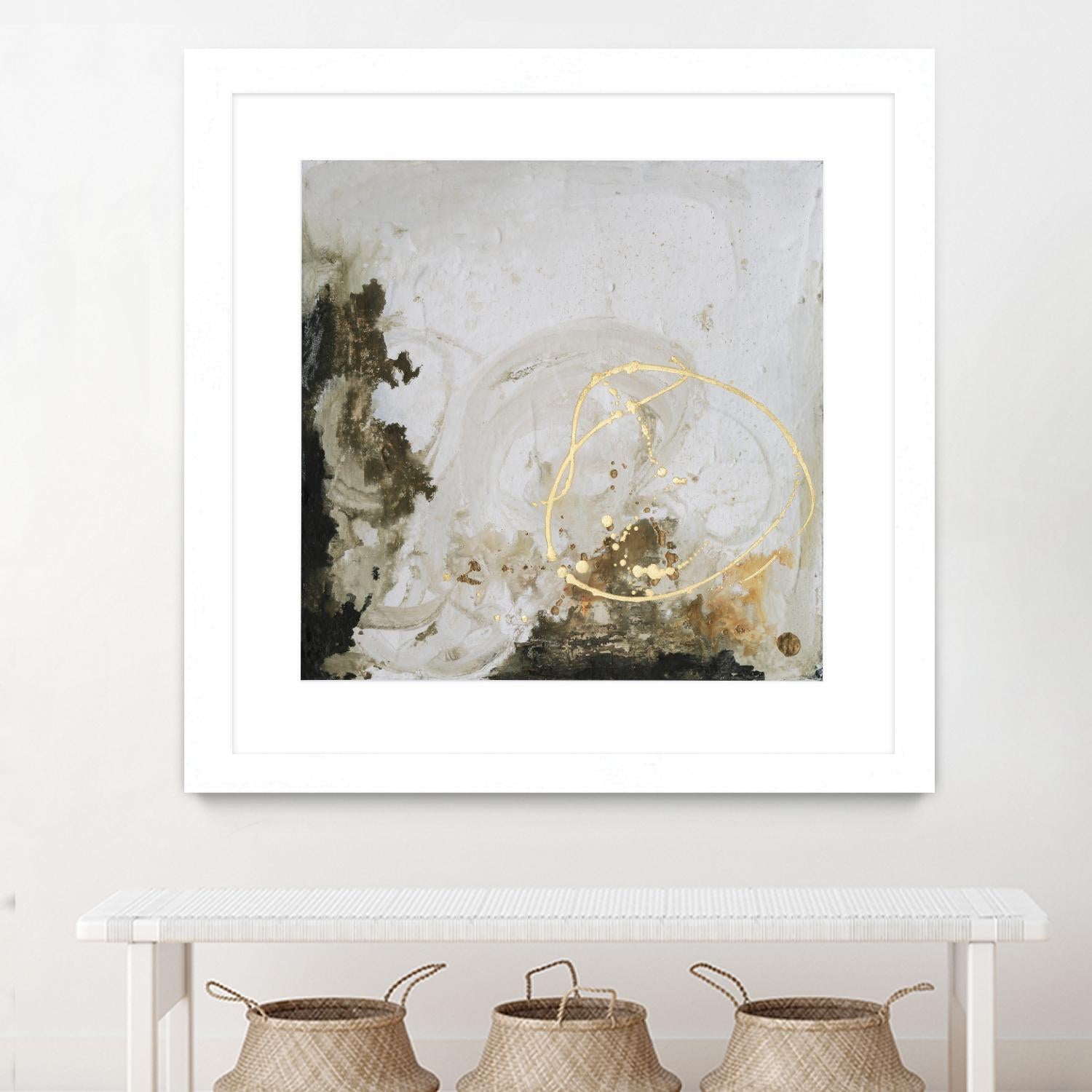 Friendship II by Joyce Combs on GIANT ART - gold abstract abstract