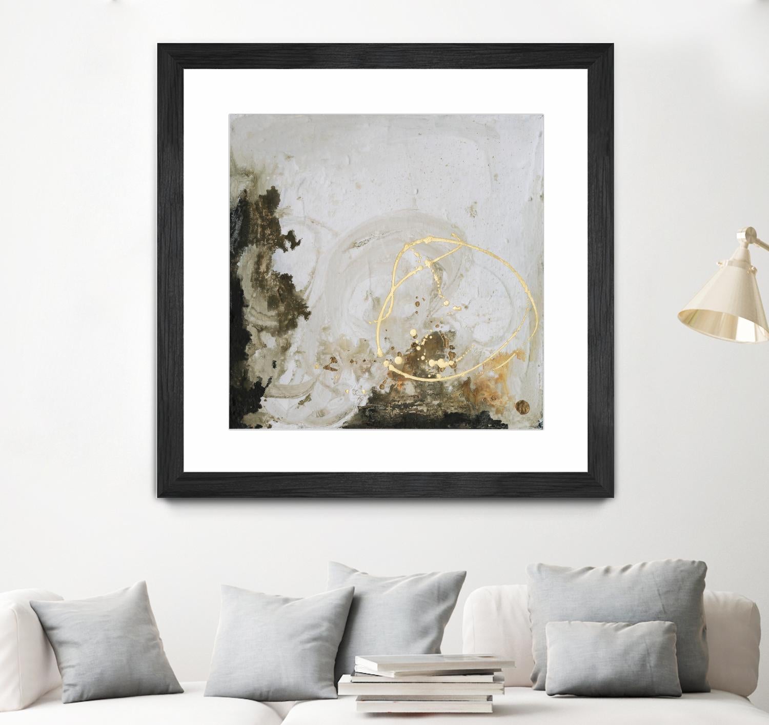 Friendship II by Joyce Combs on GIANT ART - gold abstract abstract