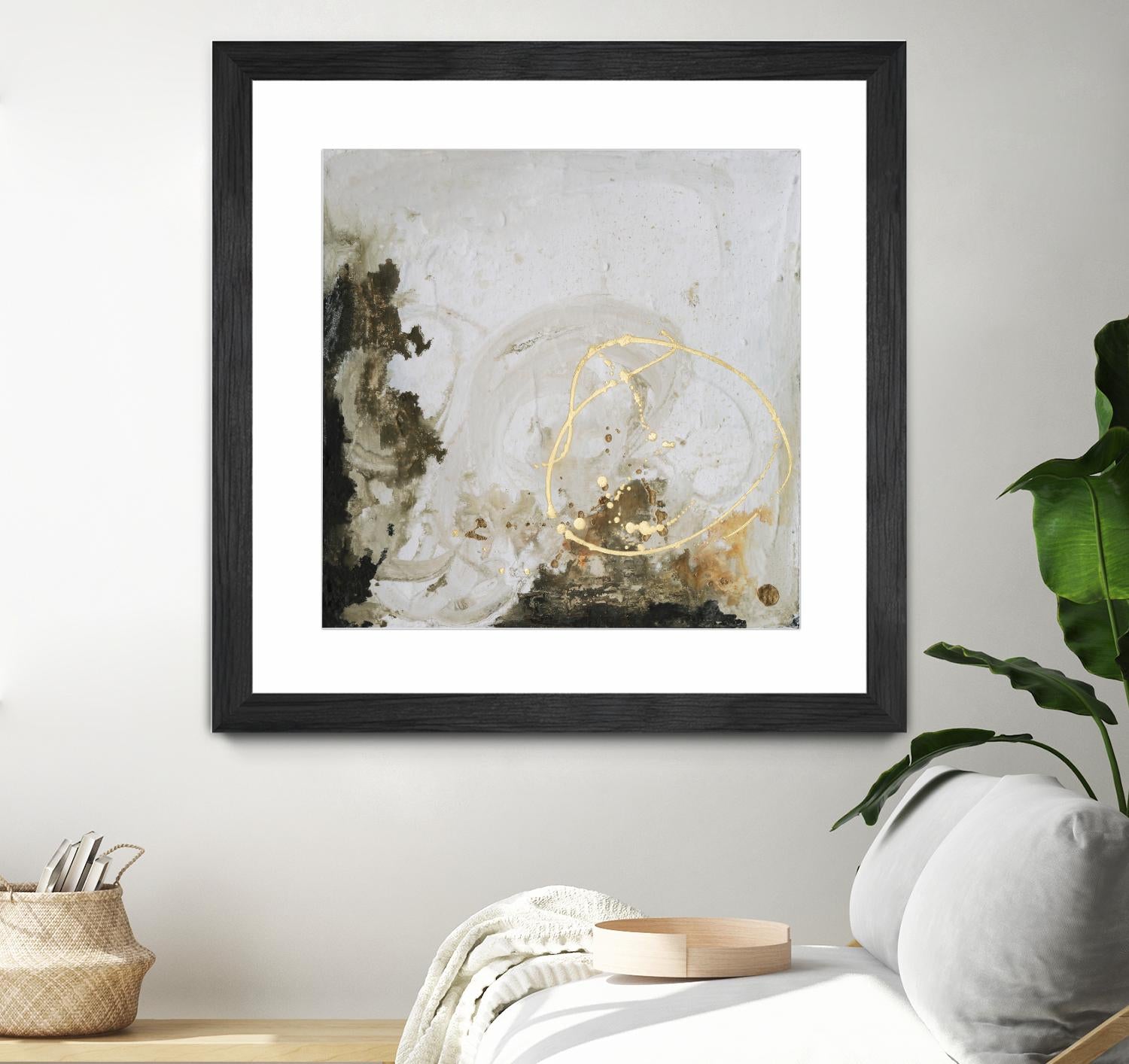 Friendship II by Joyce Combs on GIANT ART - gold abstract abstract