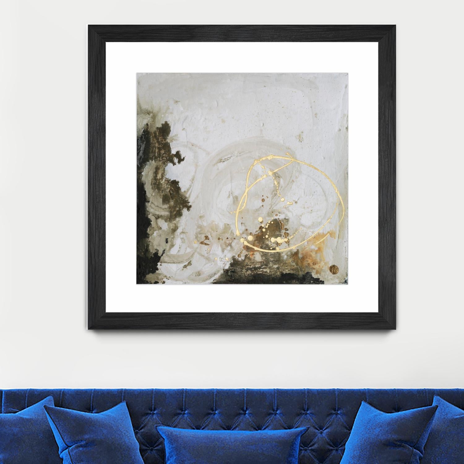 Friendship II by Joyce Combs on GIANT ART - gold abstract abstract