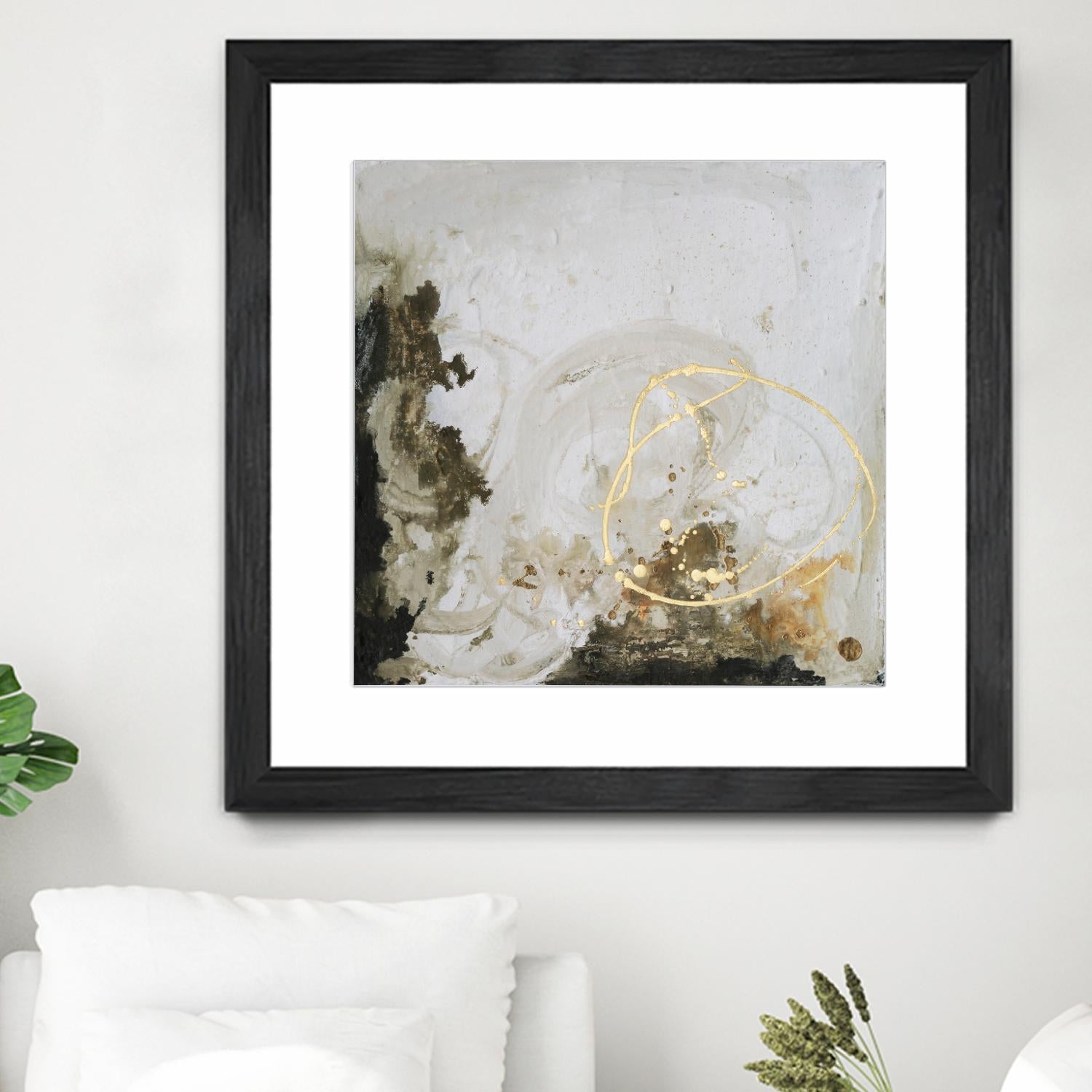 Friendship II by Joyce Combs on GIANT ART - gold abstract abstract