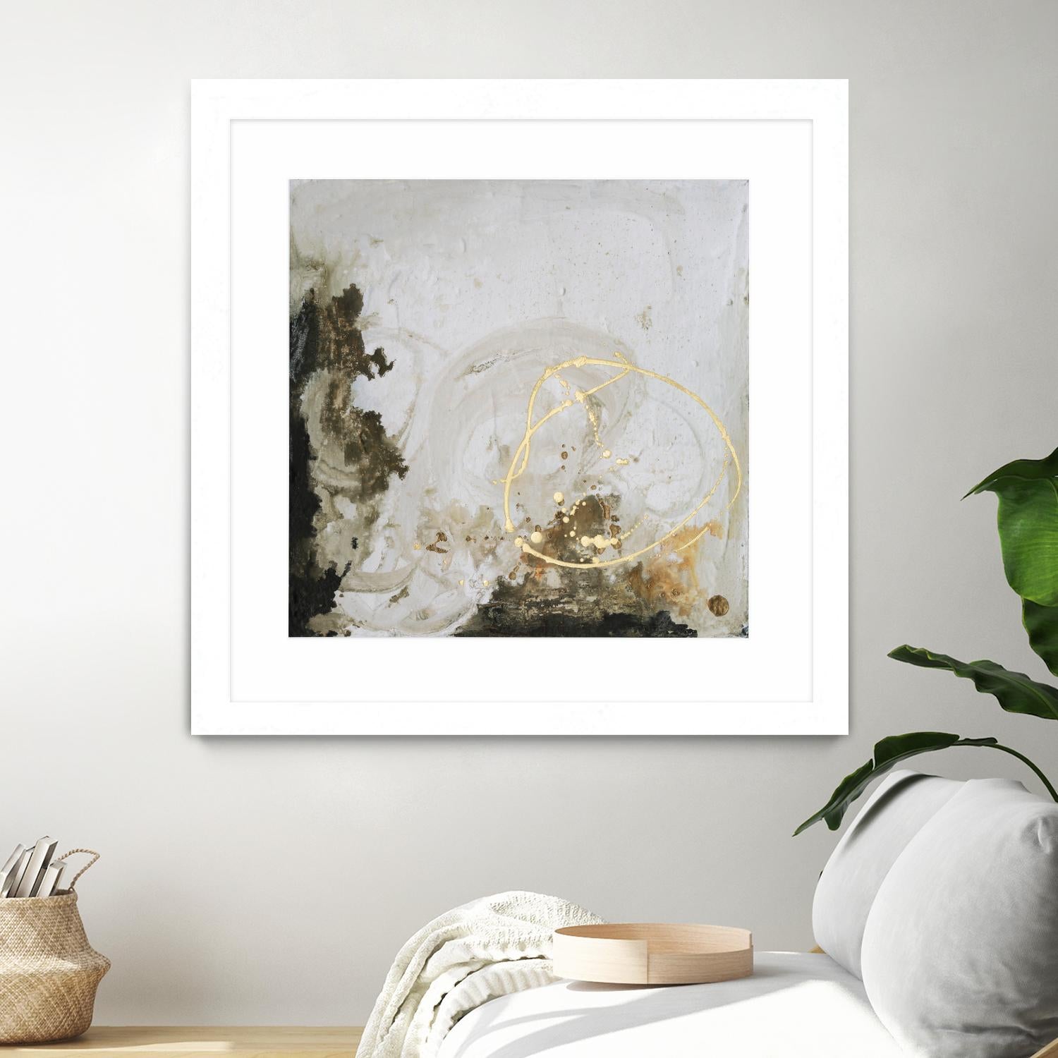 Friendship II by Joyce Combs on GIANT ART - gold abstract abstract