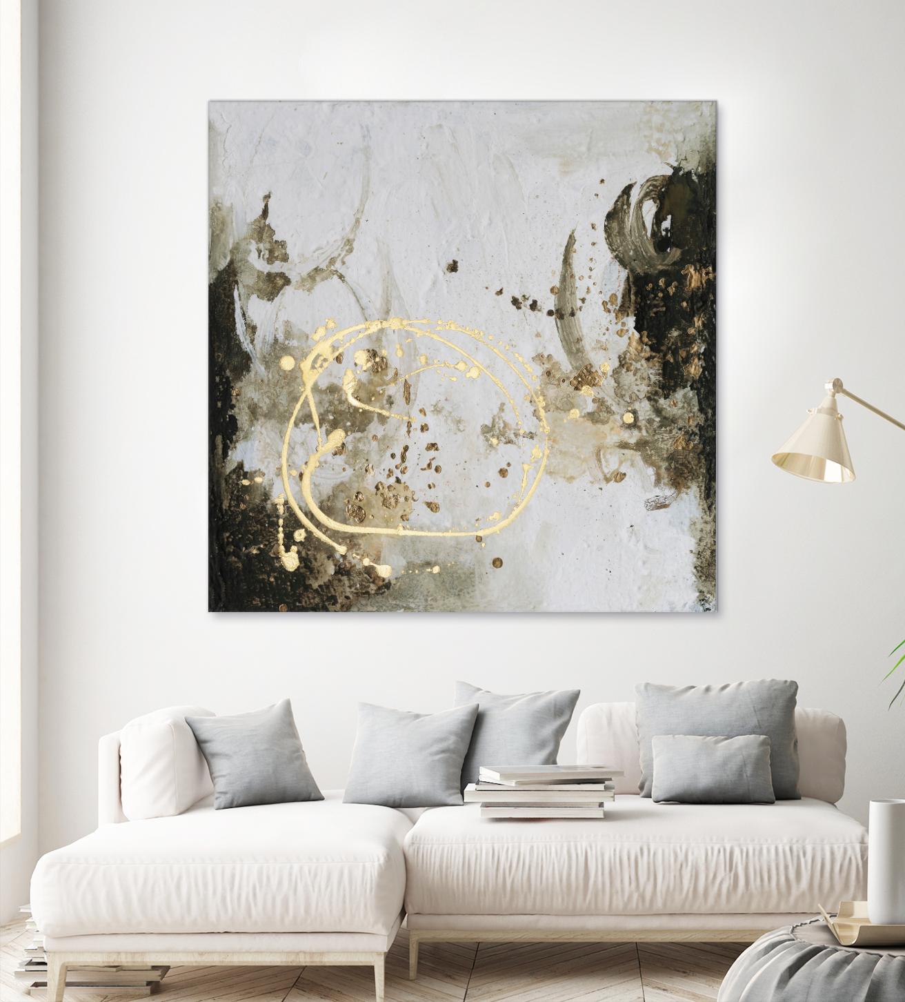 Friendship IV by Joyce Combs on GIANT ART - gold abstract abstract