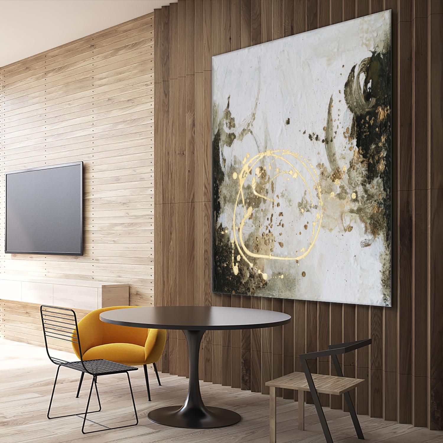 Friendship IV by Joyce Combs on GIANT ART - gold abstract abstract