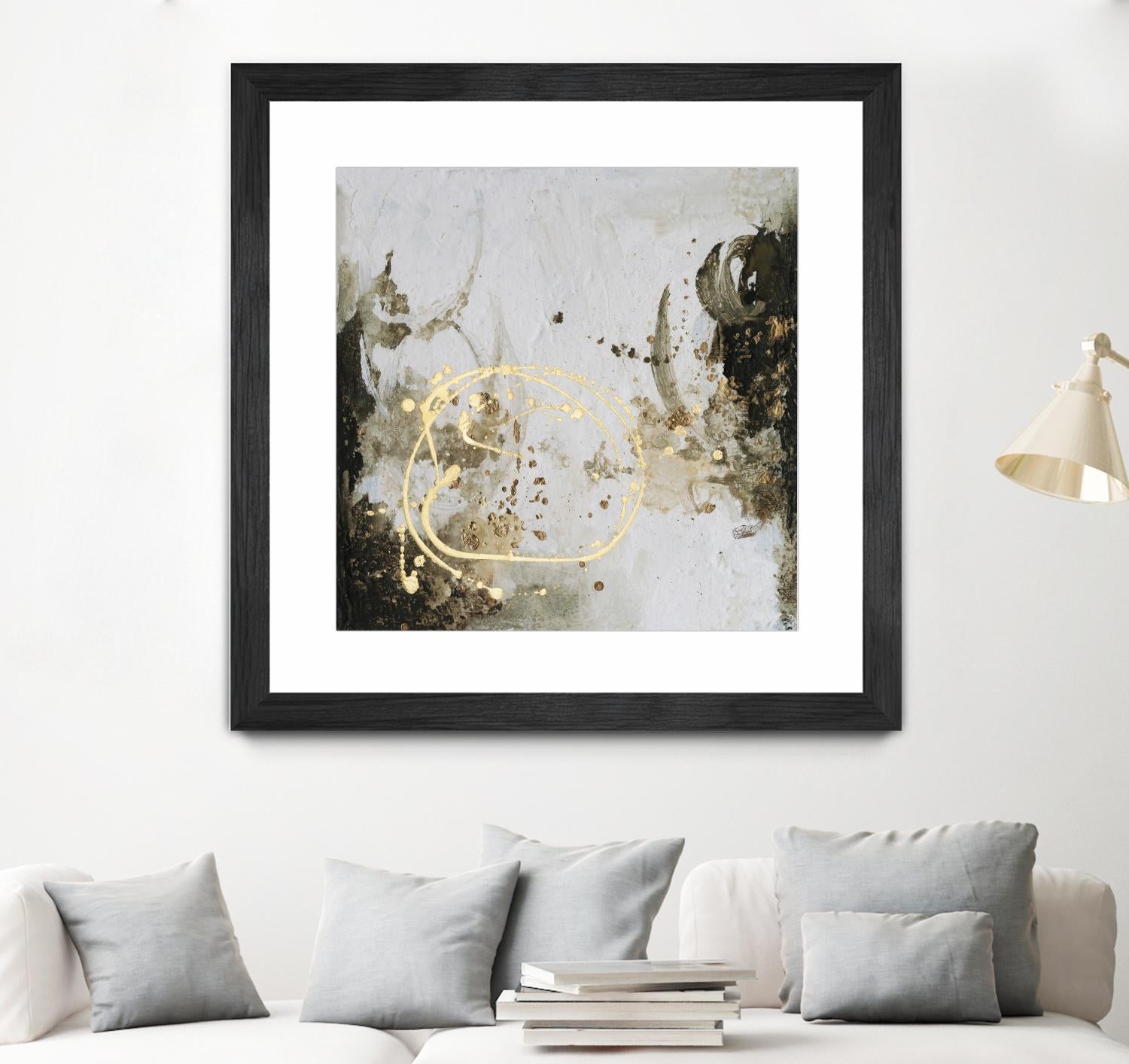 Friendship IV by Joyce Combs on GIANT ART - gold abstract abstract