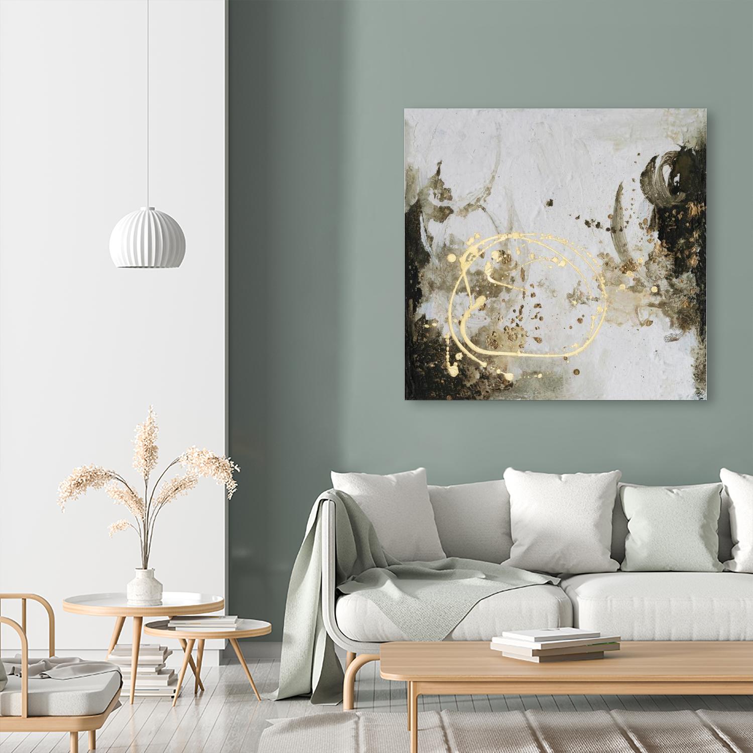 Friendship IV by Joyce Combs on GIANT ART - gold abstract abstract