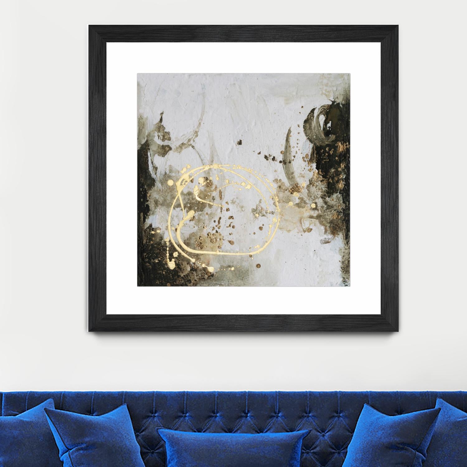 Friendship IV by Joyce Combs on GIANT ART - gold abstract abstract