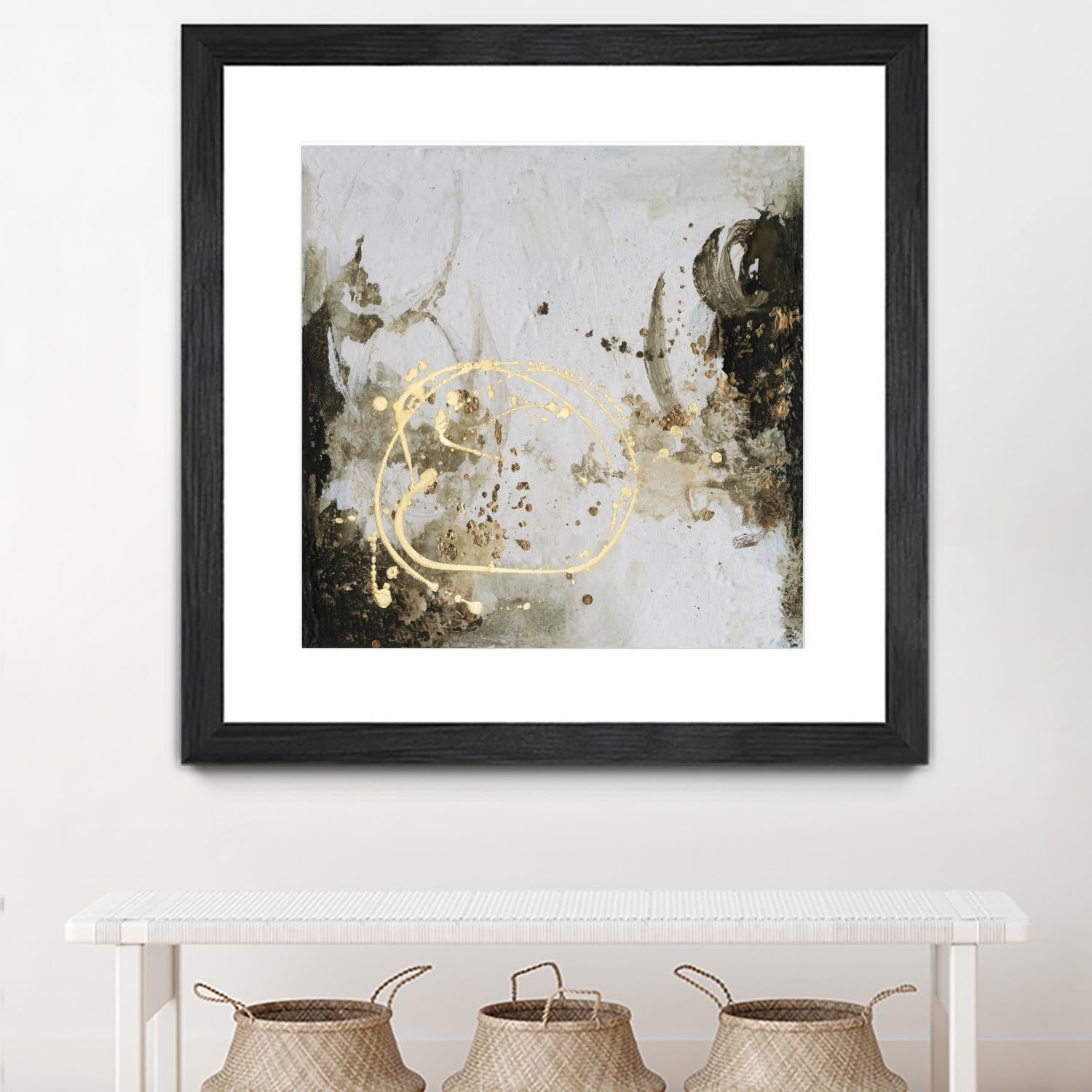 Friendship IV by Joyce Combs on GIANT ART - gold abstract abstract