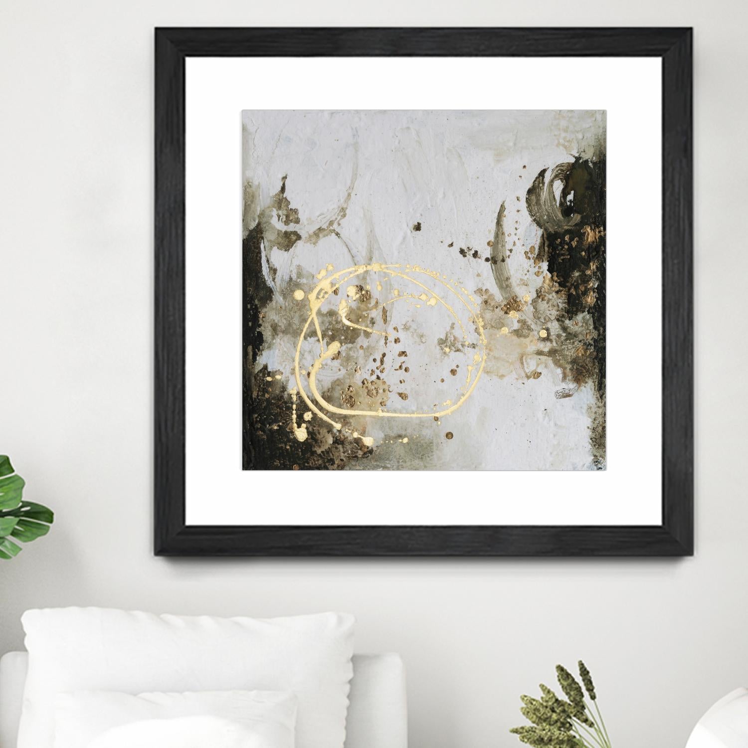 Friendship IV by Joyce Combs on GIANT ART - gold abstract abstract