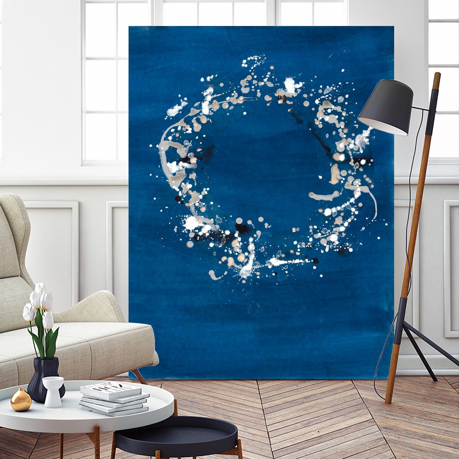 Indigo Coronet by Vanessa Binder on GIANT ART - blue abstract abstract